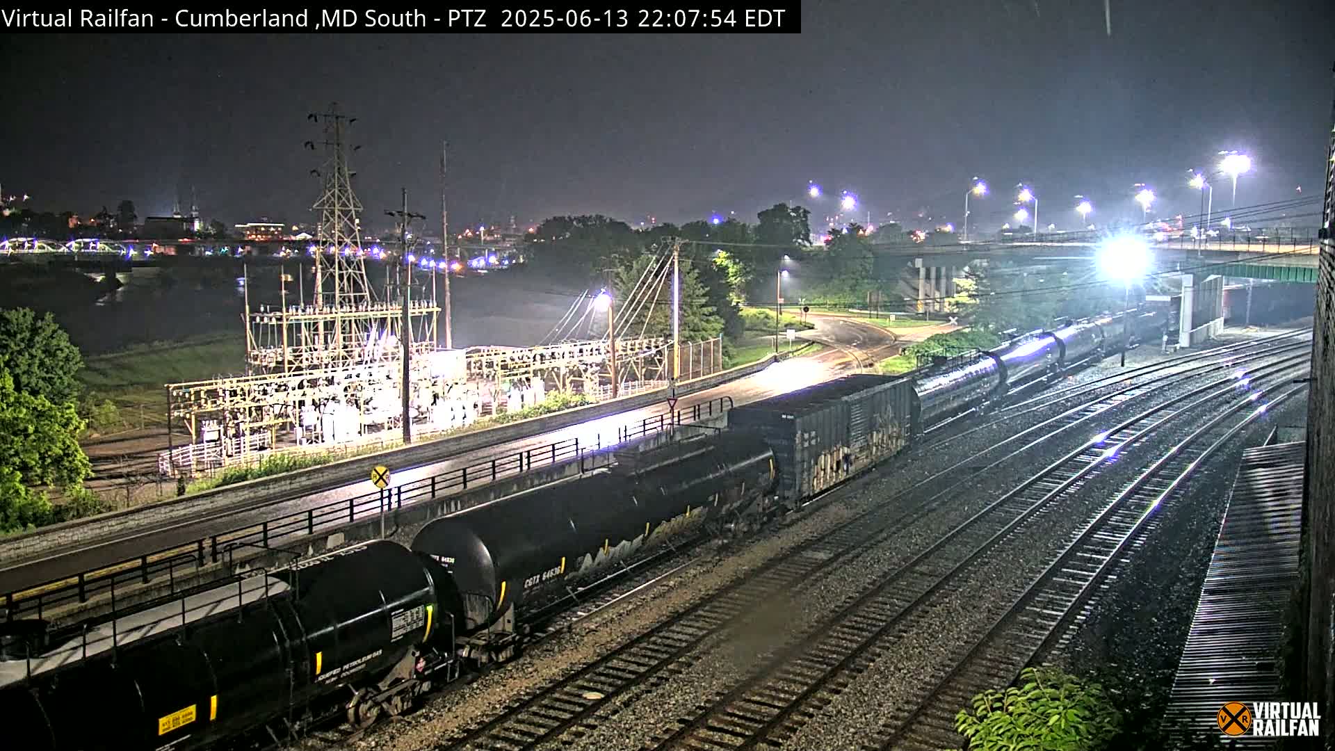 Cumberland City & , Cumberland Train Town  Live Cam - Cumberland, Allegany, Maryland, USA 