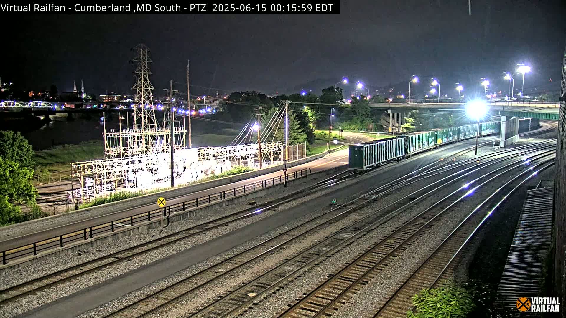 Cumberland City & , Cumberland Train Town  Live Cam - Cumberland, Allegany, Maryland, USA 