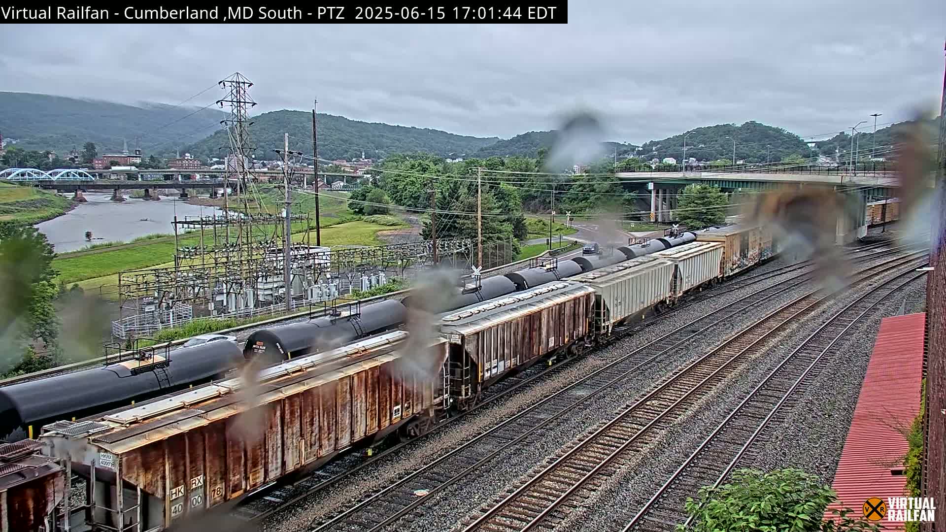 Cumberland City & , Cumberland Train Town  Live Cam - Cumberland, Allegany, Maryland, USA 