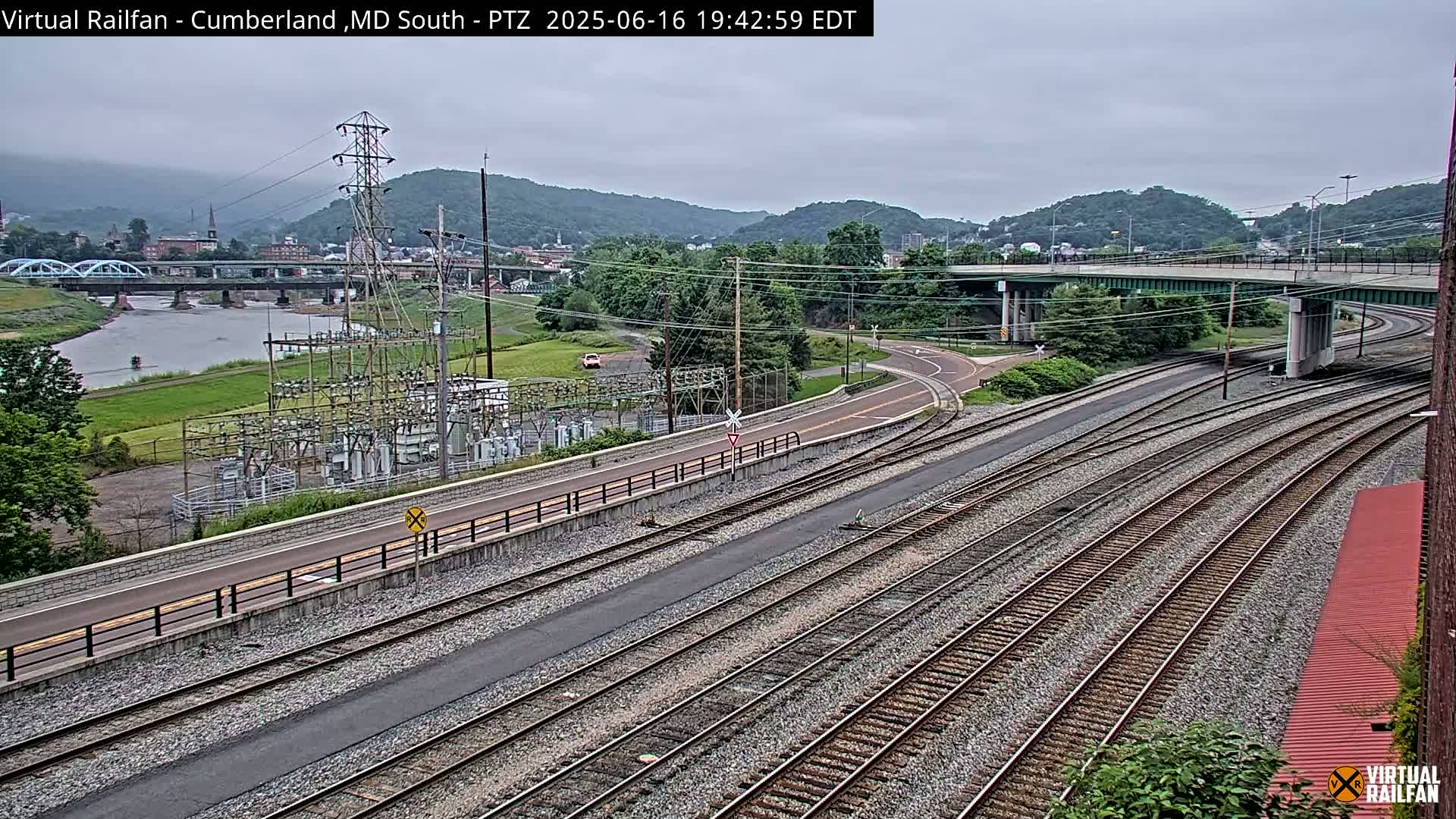Cumberland City & , Cumberland Train Town  Live Cam - Cumberland, Allegany, Maryland, USA 