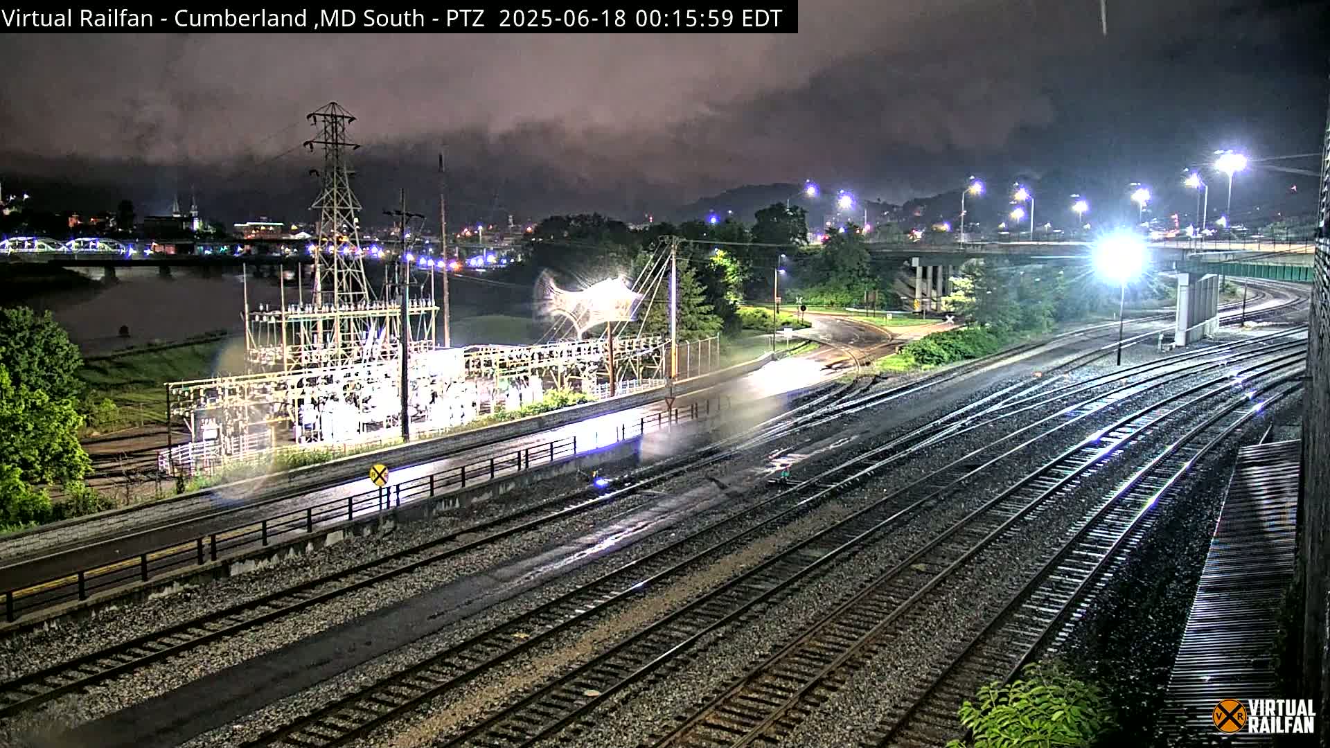 Cumberland City & , Cumberland Train Town  Live Cam - Cumberland, Allegany, Maryland, USA 