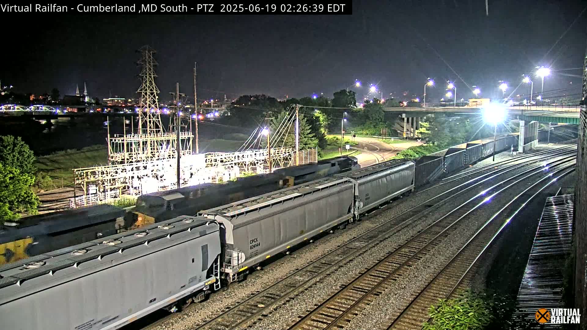 Cumberland City & , Cumberland Train Town  Live Cam - Cumberland, Allegany, Maryland, USA 