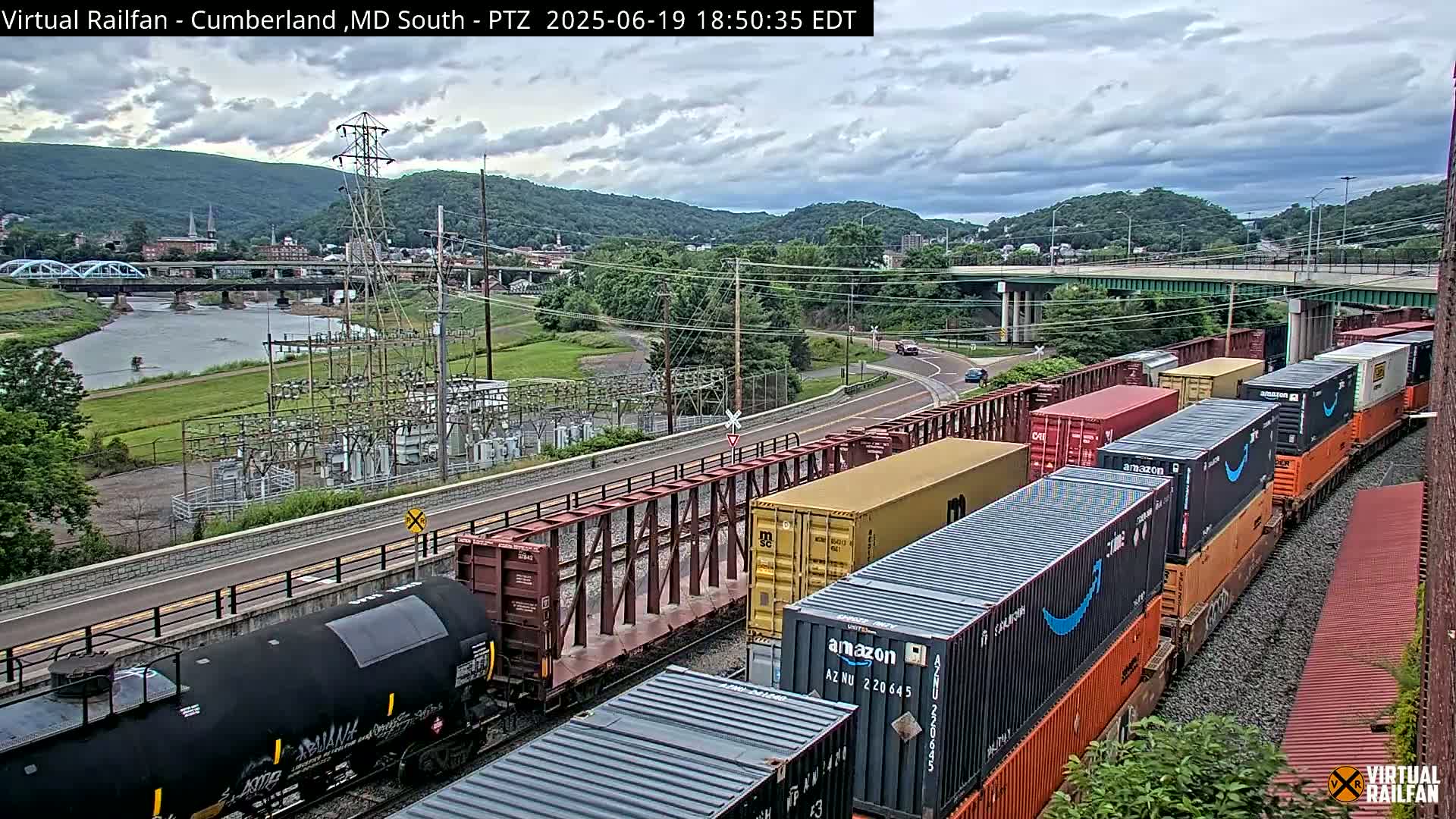 Cumberland City & , Cumberland Train Town  Live Cam - Cumberland, Allegany, Maryland, USA 
