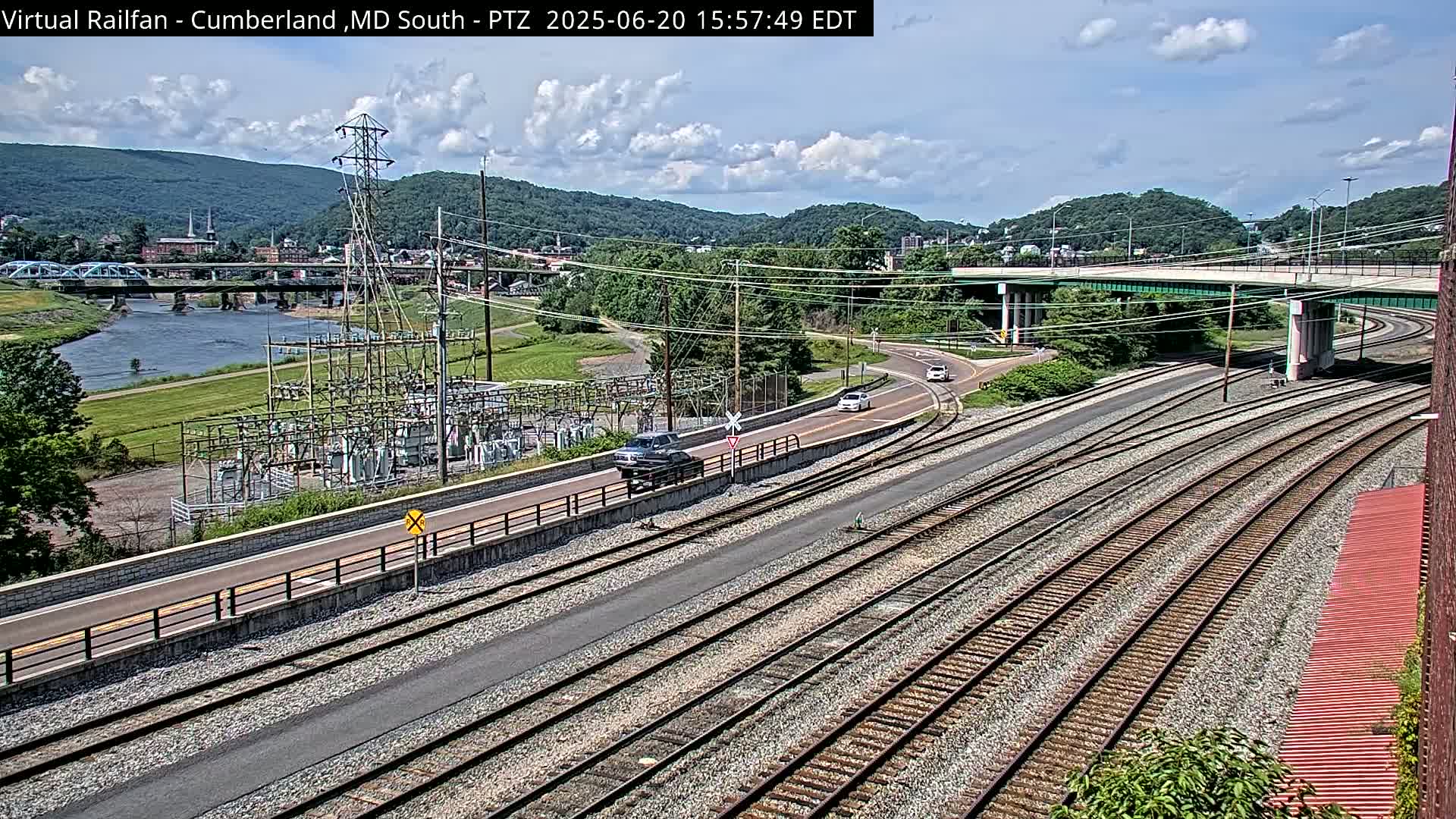 Cumberland City & , Cumberland Train Town  Live Cam - Cumberland, Allegany, Maryland, USA 