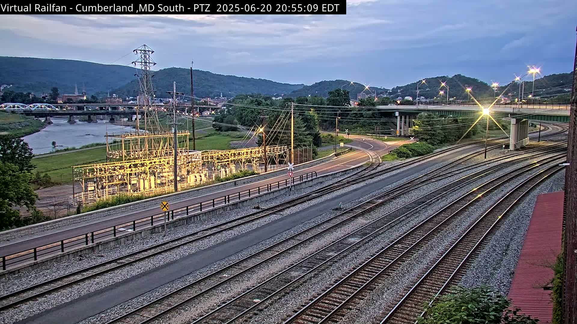 Cumberland City & , Cumberland Train Town  Live Cam - Cumberland, Allegany, Maryland, USA 