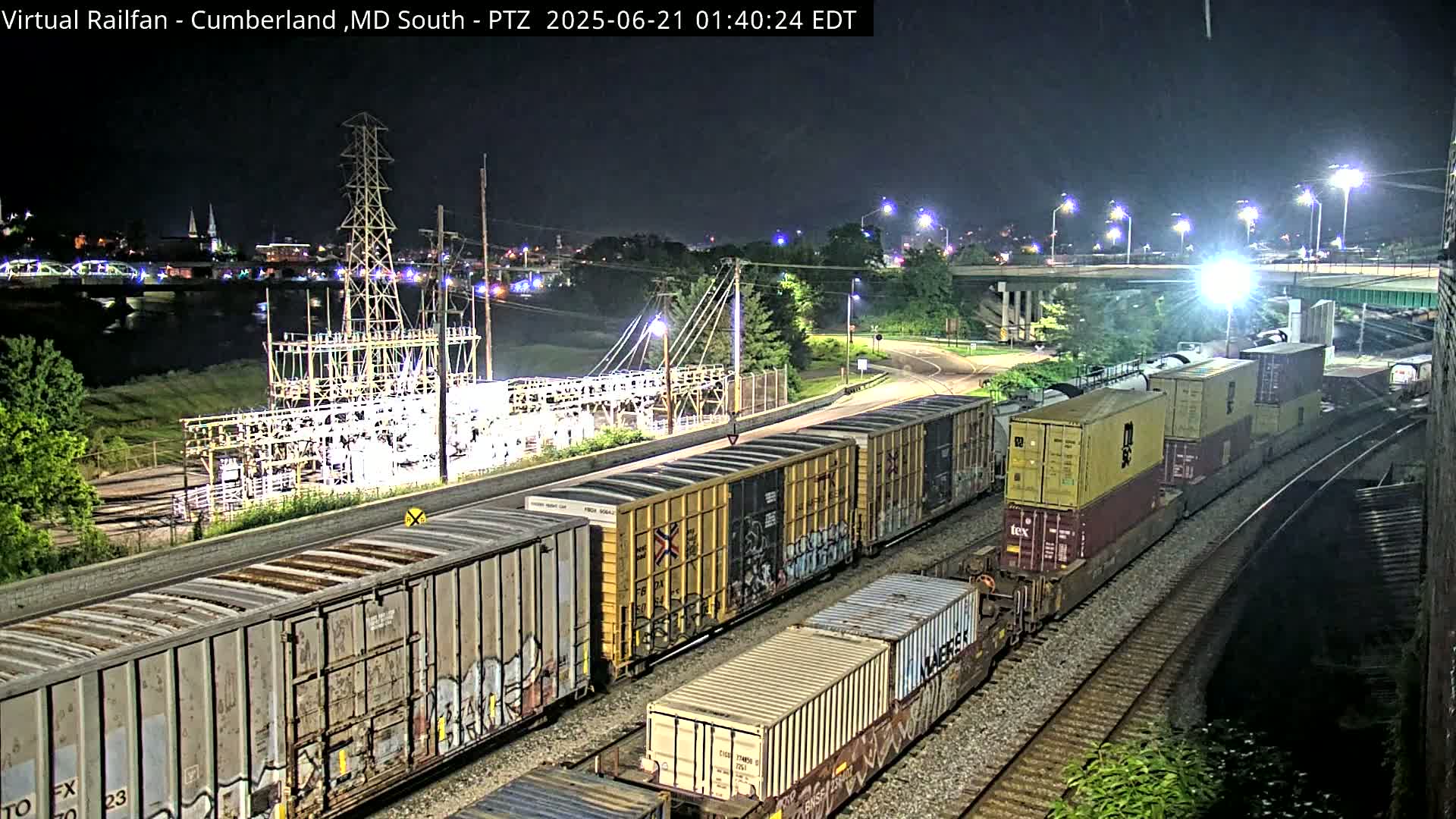 Cumberland City & , Cumberland Train Town  Live Cam - Cumberland, Allegany, Maryland, USA 