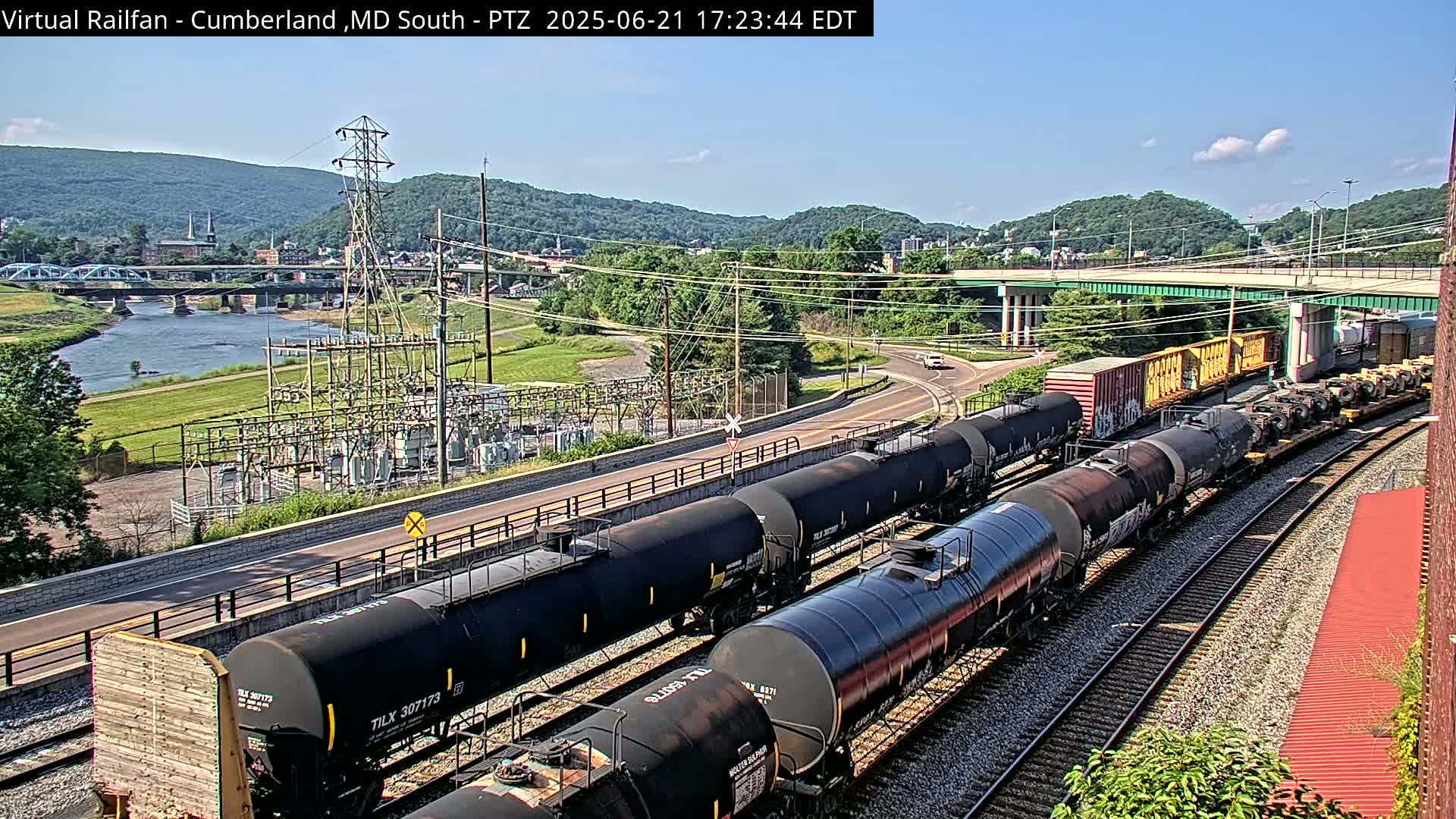 Cumberland City & , Cumberland Train Town  Live Cam - Cumberland, Allegany, Maryland, USA 
