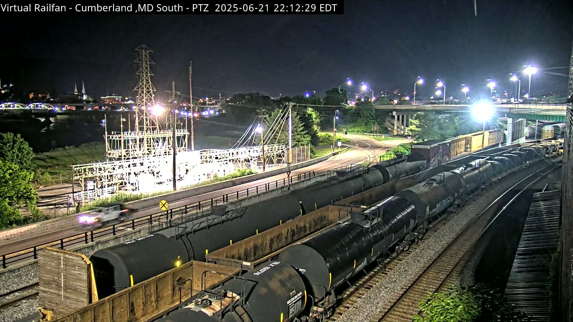 Cumberland City & , Cumberland Train Town  Live Cam - Cumberland, Allegany, Maryland, USA 