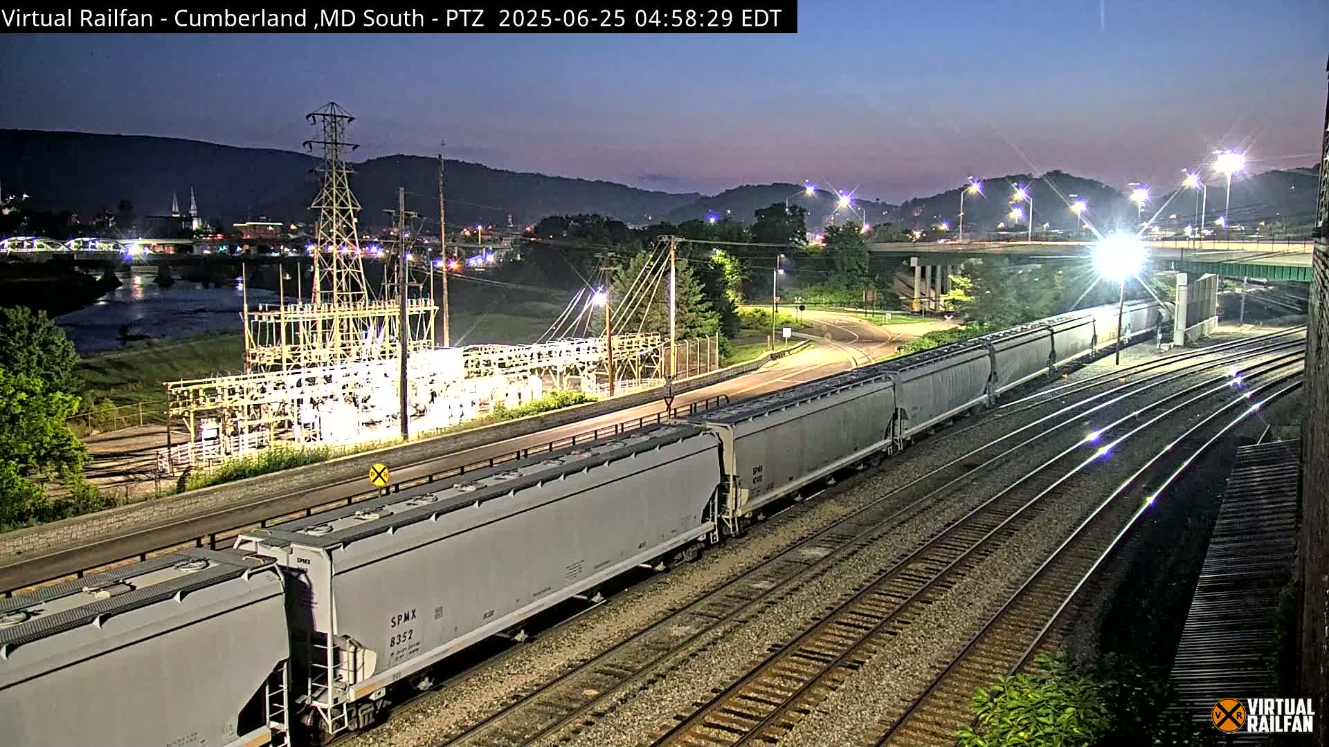 Cumberland City & , Cumberland Train Town  Live Cam - Cumberland, Allegany, Maryland, USA 
