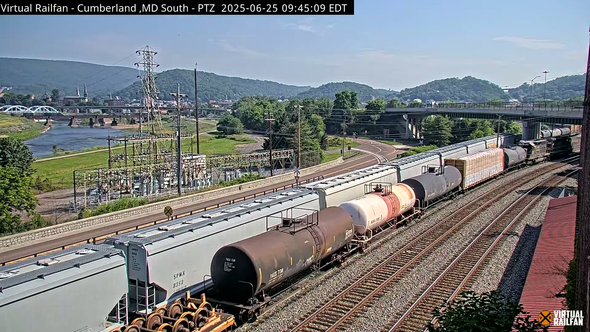 Cumberland City & , Cumberland Train Town  Live Cam - Cumberland, Allegany, Maryland, USA 
