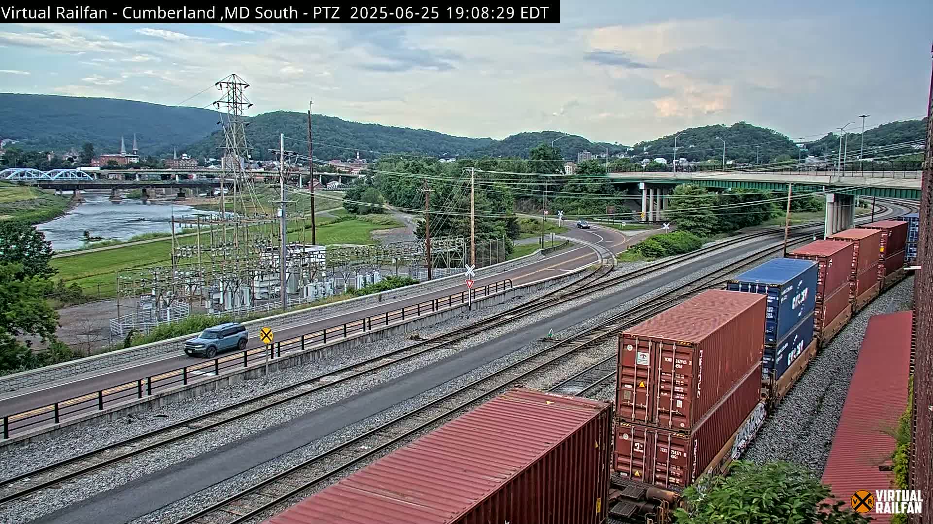 Cumberland City & , Cumberland Train Town  Live Cam - Cumberland, Allegany, Maryland, USA 