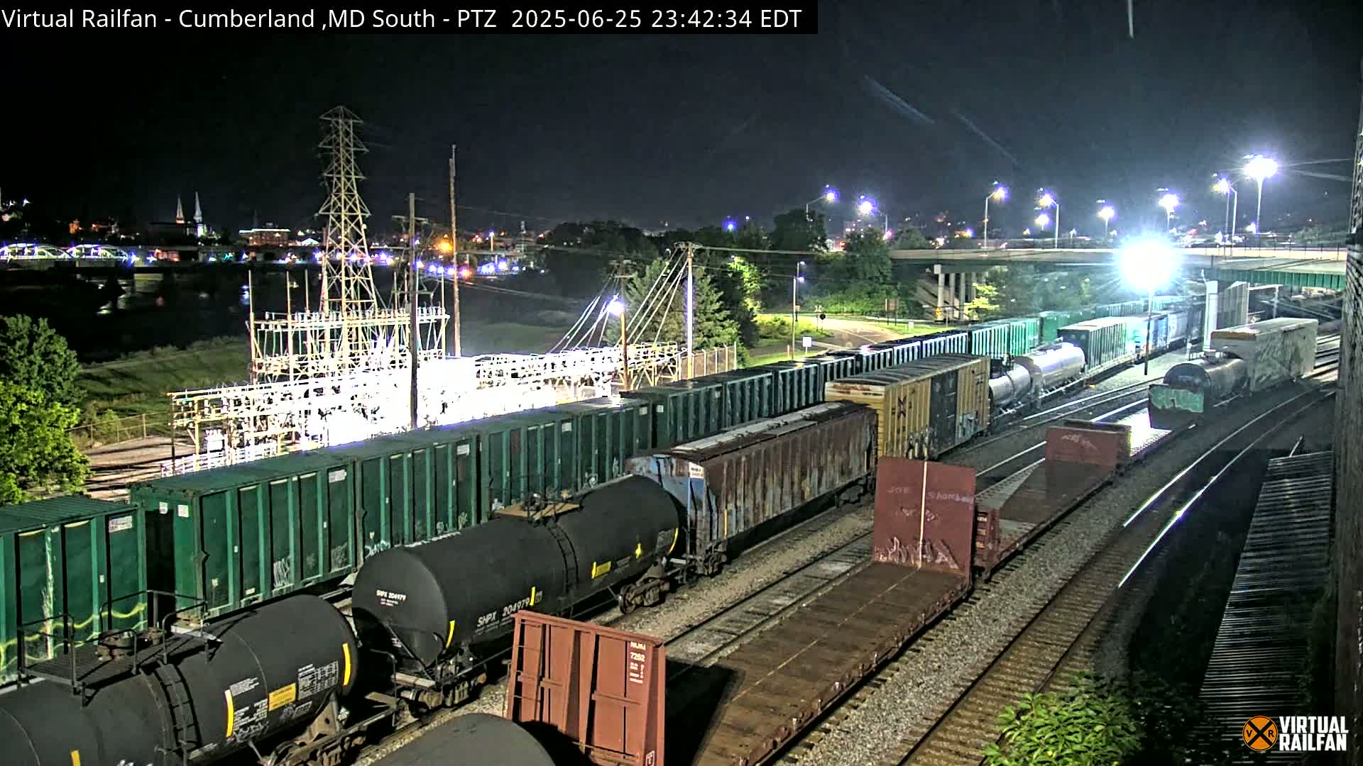 Cumberland City & , Cumberland Train Town  Live Cam - Cumberland, Allegany, Maryland, USA 