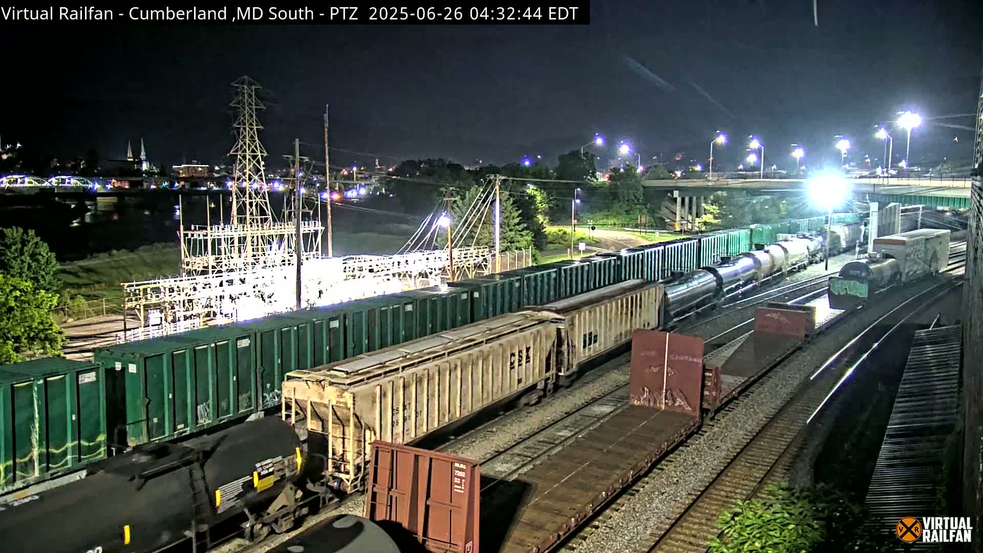 Cumberland City & , Cumberland Train Town  Live Cam - Cumberland, Allegany, Maryland, USA 