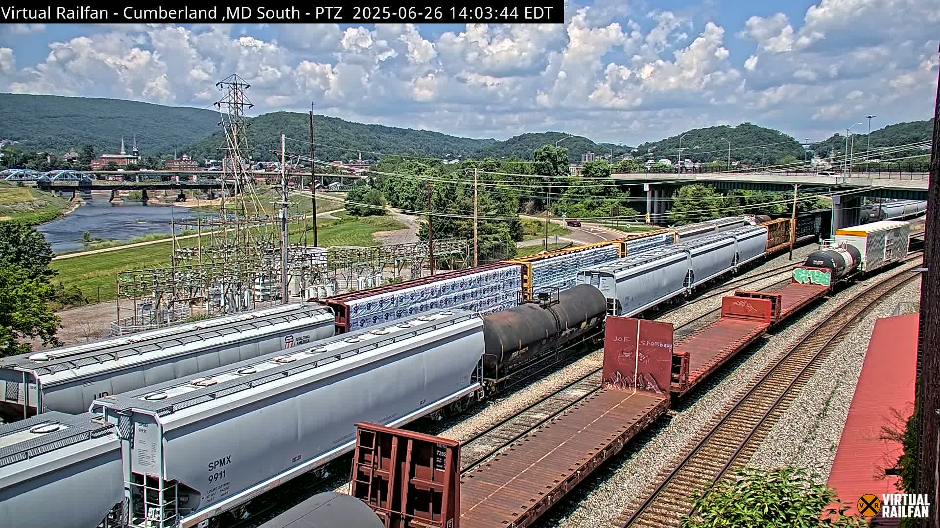 Cumberland City & , Cumberland Train Town  Live Cam - Cumberland, Allegany, Maryland, USA 