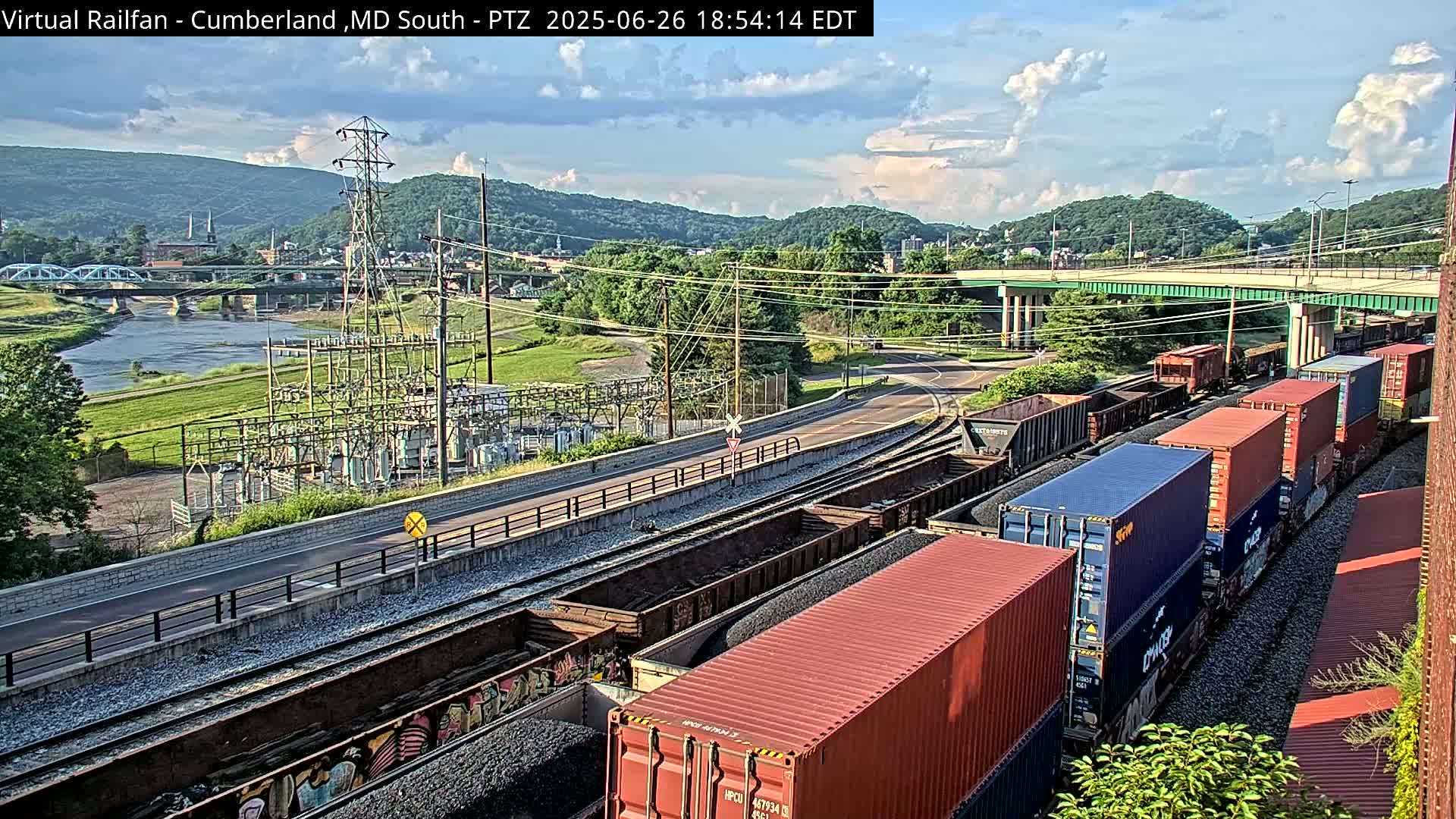 Cumberland City & , Cumberland Train Town  Live Cam - Cumberland, Allegany, Maryland, USA 