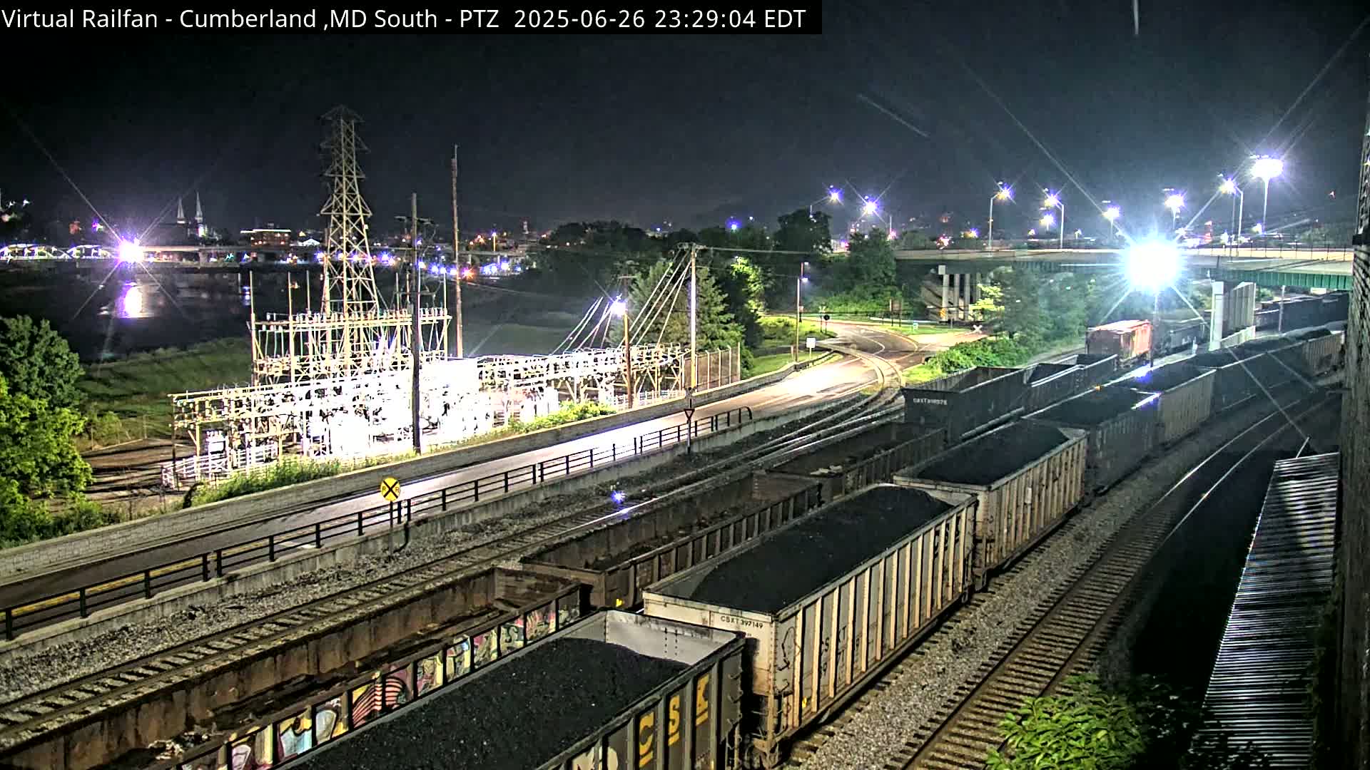 Cumberland City & , Cumberland Train Town  Live Cam - Cumberland, Allegany, Maryland, USA 