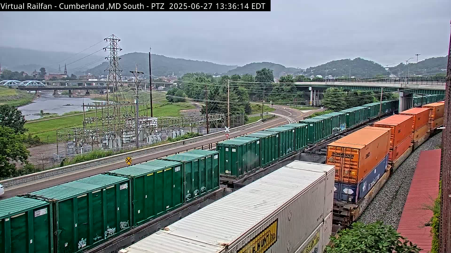 Cumberland City & , Cumberland Train Town  Live Cam - Cumberland, Allegany, Maryland, USA 
