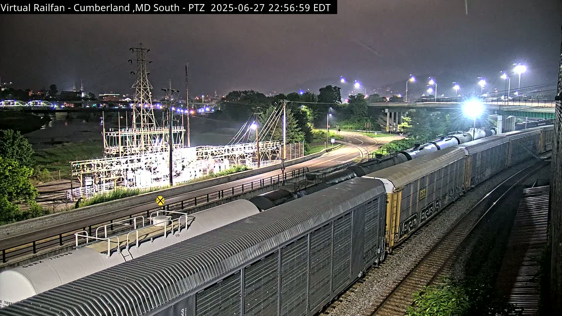 Cumberland City & , Cumberland Train Town  Live Cam - Cumberland, Allegany, Maryland, USA 