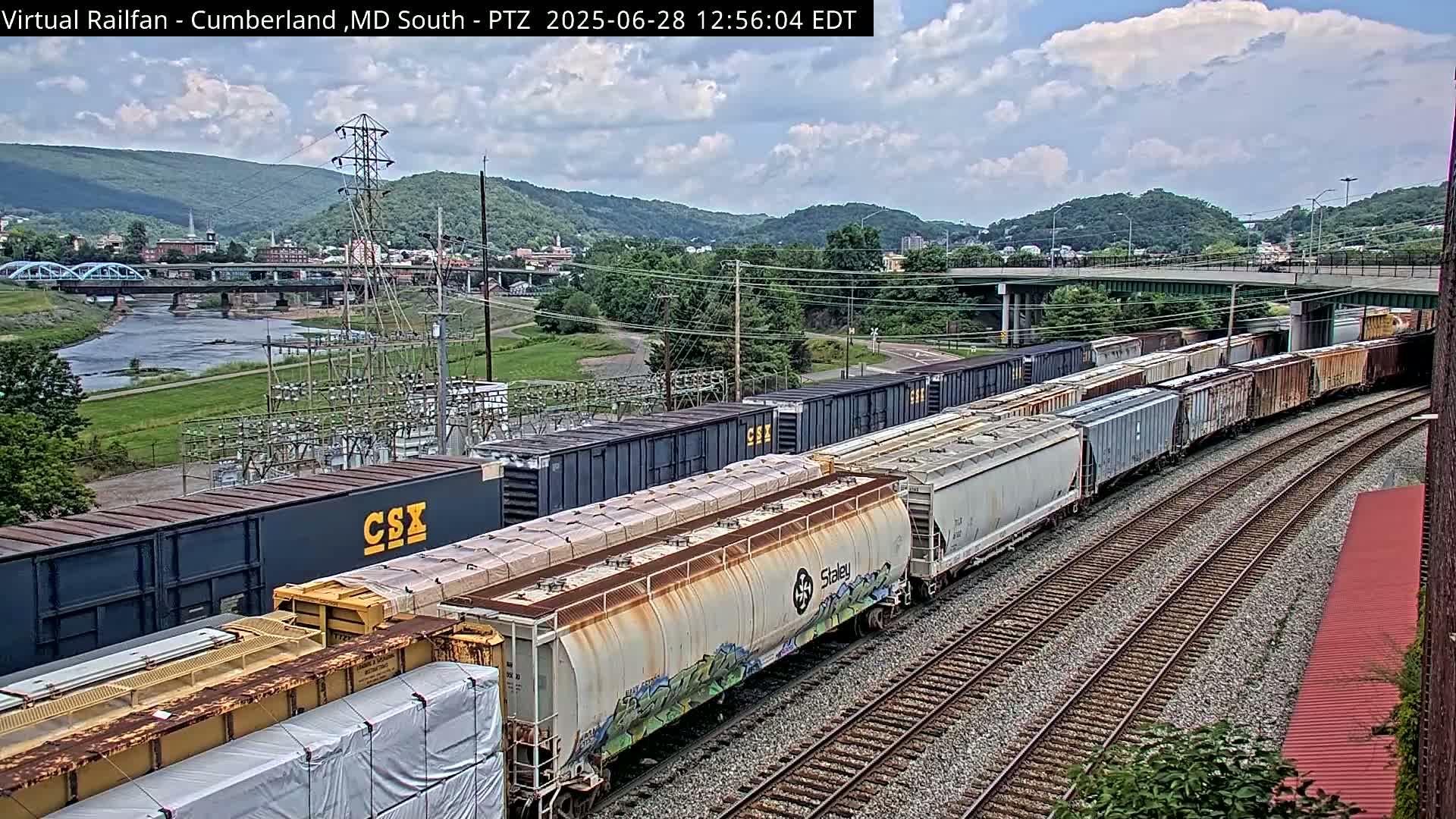 Cumberland City & , Cumberland Train Town  Live Cam - Cumberland, Allegany, Maryland, USA 