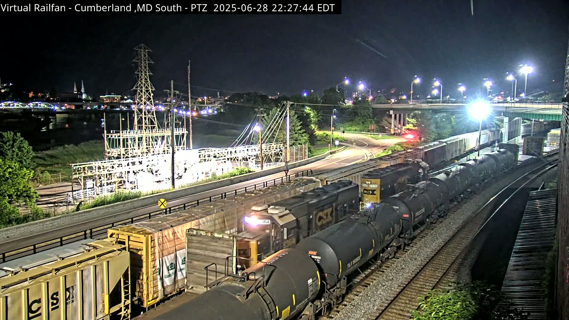 Cumberland City & , Cumberland Train Town  Live Cam - Cumberland, Allegany, Maryland, USA 