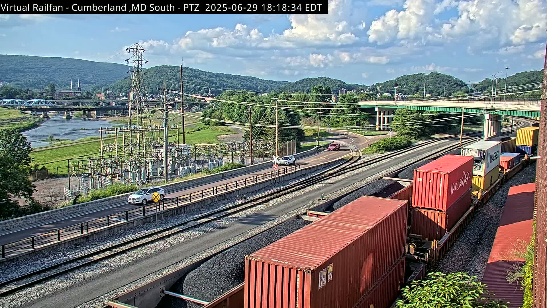 Cumberland City & , Cumberland Train Town  Live Cam - Cumberland, Allegany, Maryland, USA 