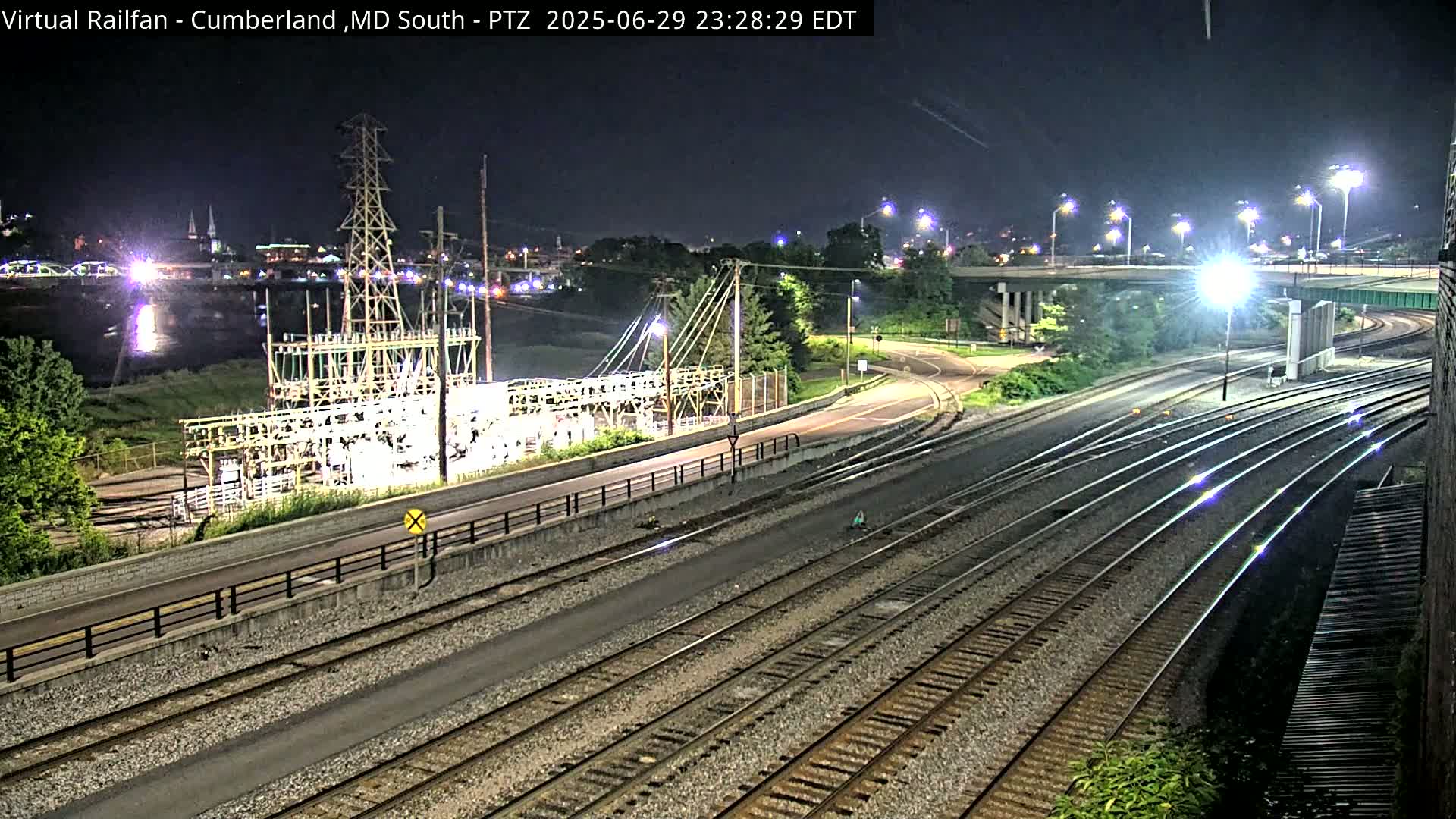 Cumberland City & , Cumberland Train Town  Live Cam - Cumberland, Allegany, Maryland, USA 