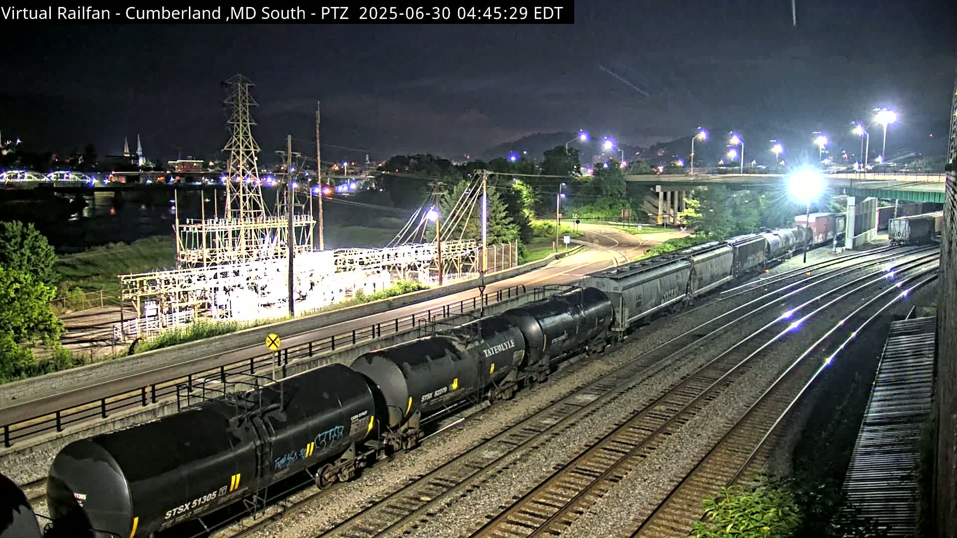 Cumberland City & , Cumberland Train Town  Live Cam - Cumberland, Allegany, Maryland, USA 