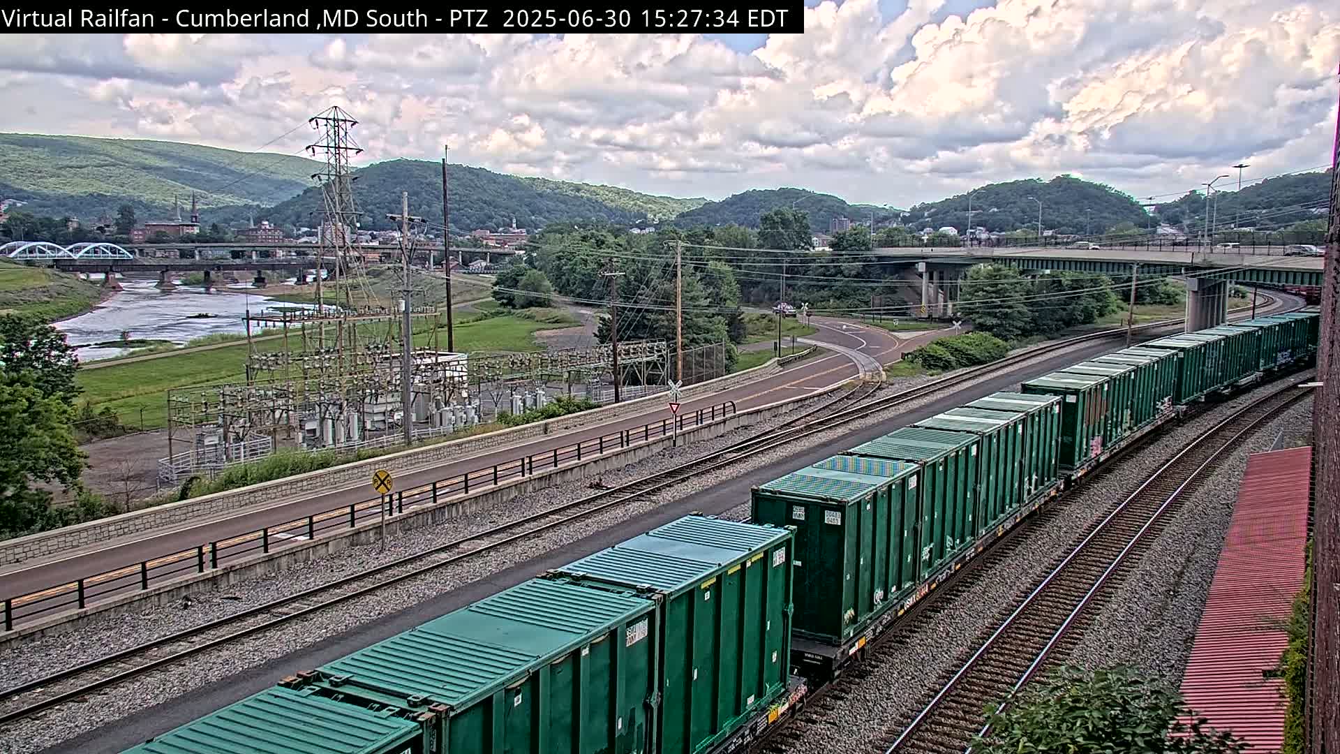 Cumberland City & , Cumberland Train Town  Live Cam - Cumberland, Allegany, Maryland, USA 