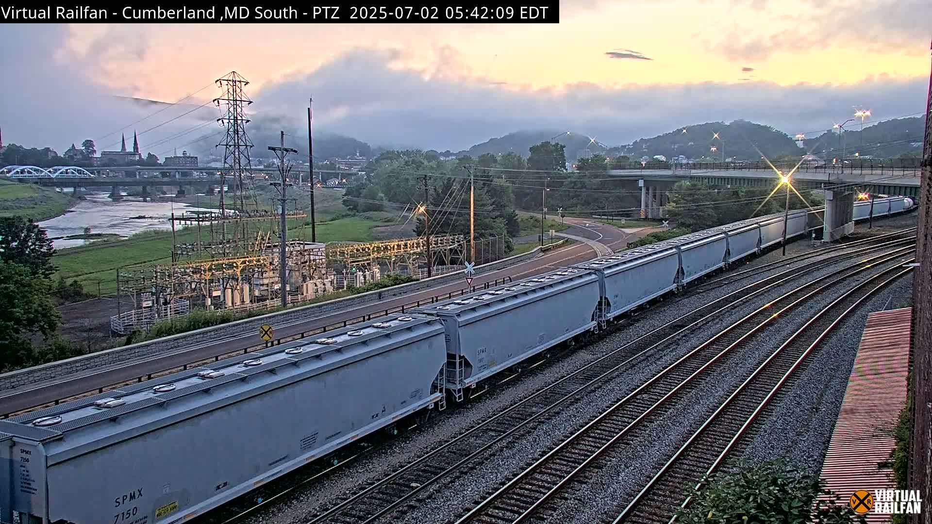 Cumberland City & , Cumberland Train Town  Live Cam - Cumberland, Allegany, Maryland, USA 