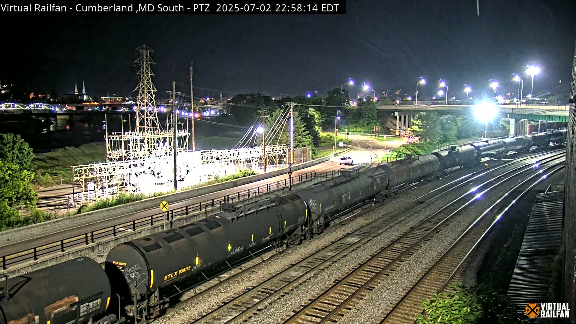 Cumberland City & , Cumberland Train Town  Live Cam - Cumberland, Allegany, Maryland, USA 