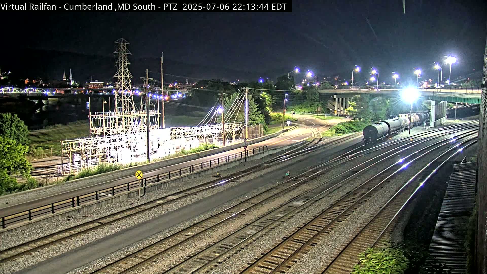 Cumberland City & , Cumberland Train Town  Live Cam - Cumberland, Allegany, Maryland, USA 