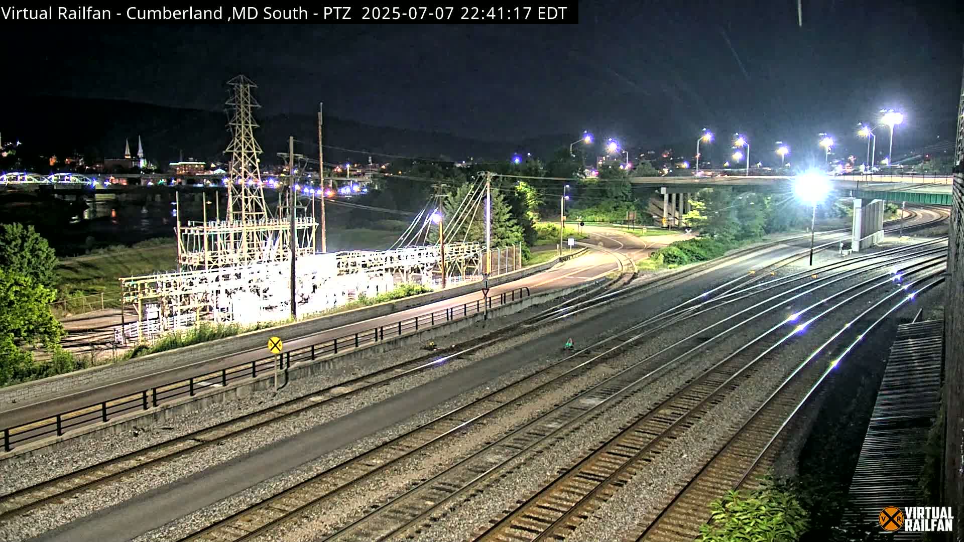 Cumberland City & , Cumberland Train Town  Live Cam - Cumberland, Allegany, Maryland, USA 