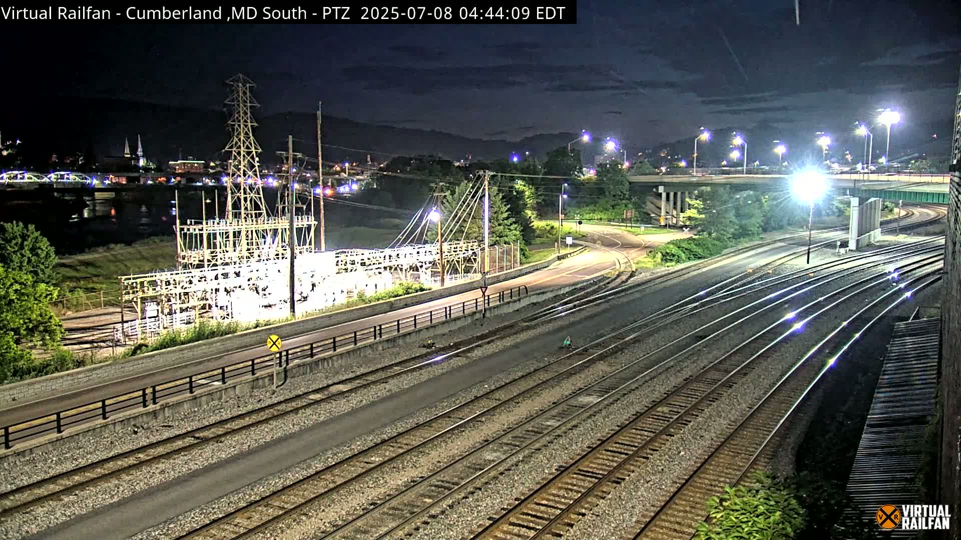 Cumberland City & , Cumberland Train Town  Live Cam - Cumberland, Allegany, Maryland, USA 