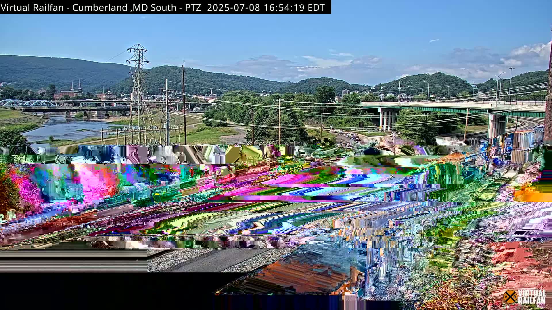 Cumberland City & , Cumberland Train Town  Live Cam - Cumberland, Allegany, Maryland, USA 