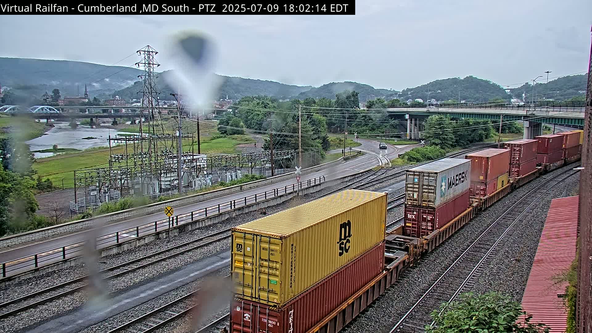 Cumberland City & , Cumberland Train Town  Live Cam - Cumberland, Allegany, Maryland, USA 