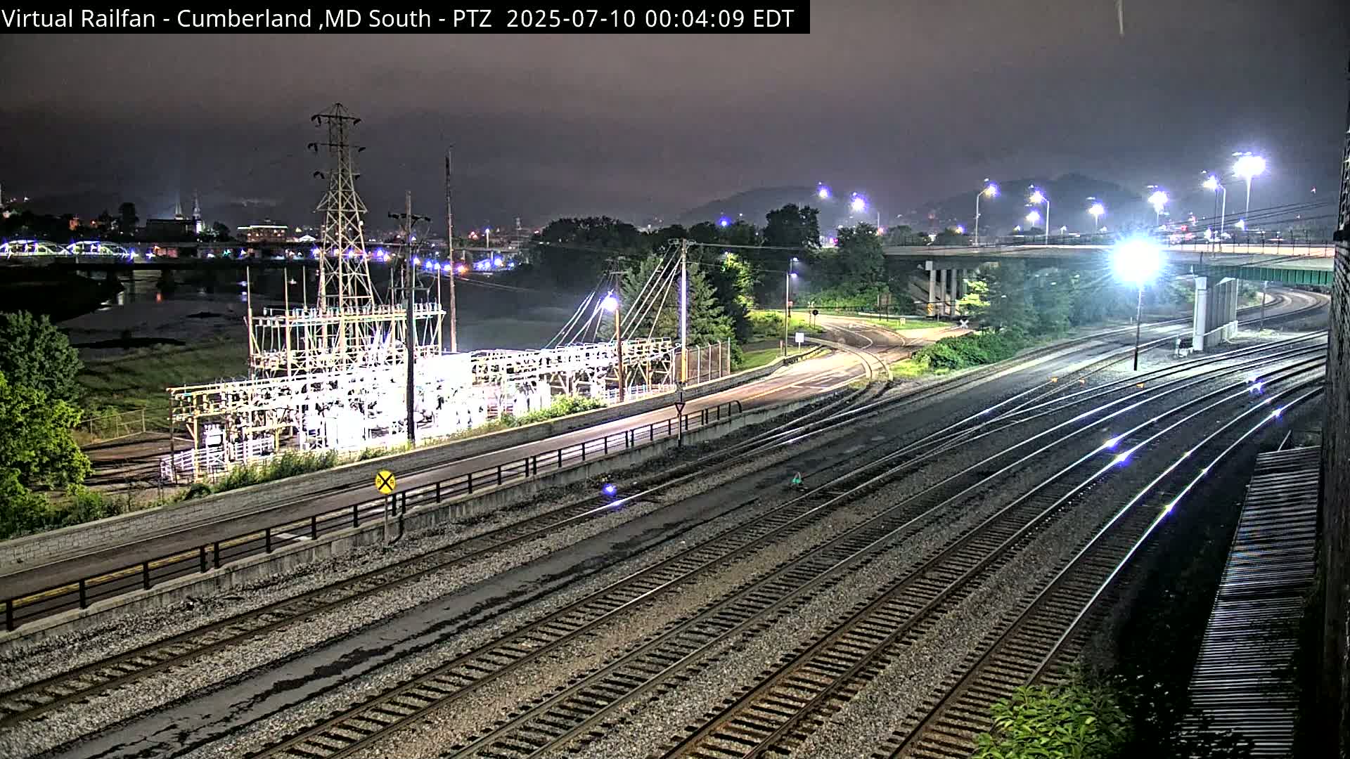 Cumberland City & , Cumberland Train Town  Live Cam - Cumberland, Allegany, Maryland, USA 