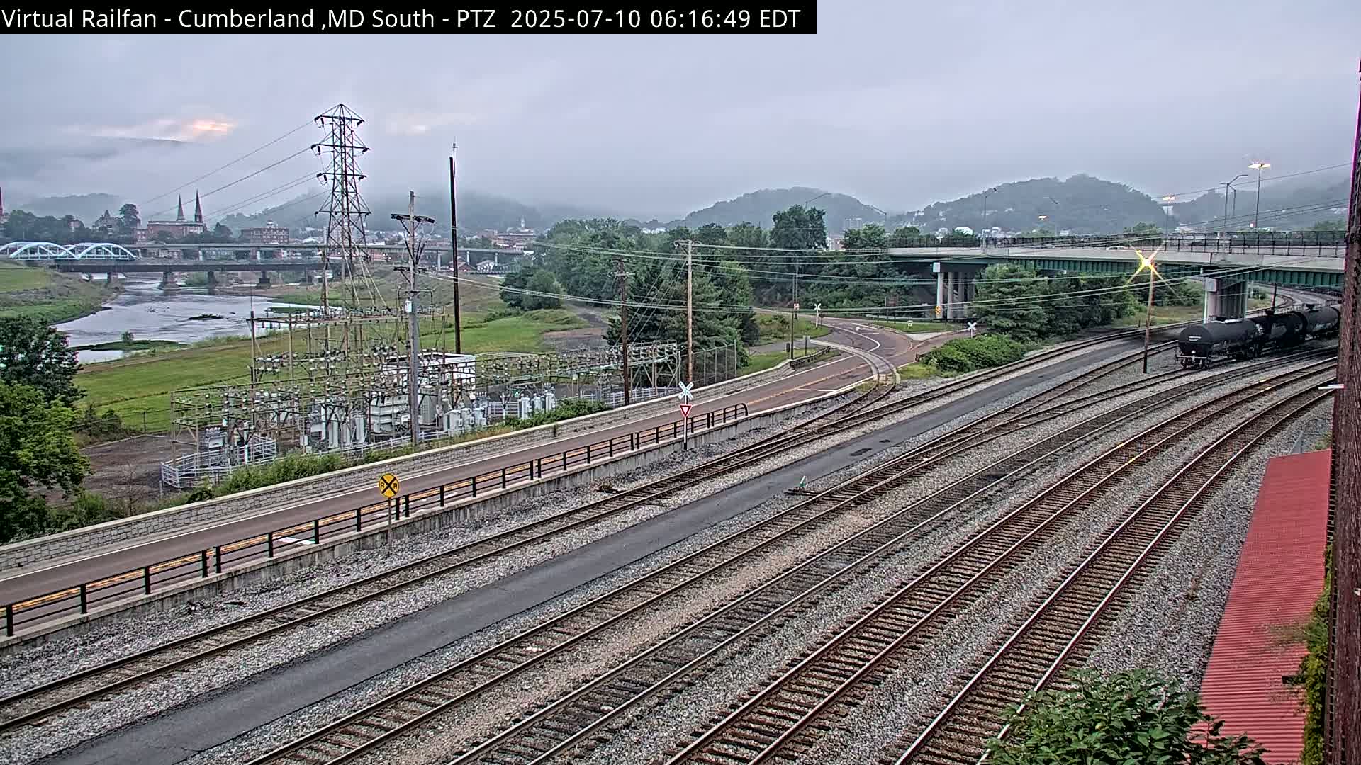 Cumberland City & , Cumberland Train Town  Live Cam - Cumberland, Allegany, Maryland, USA 