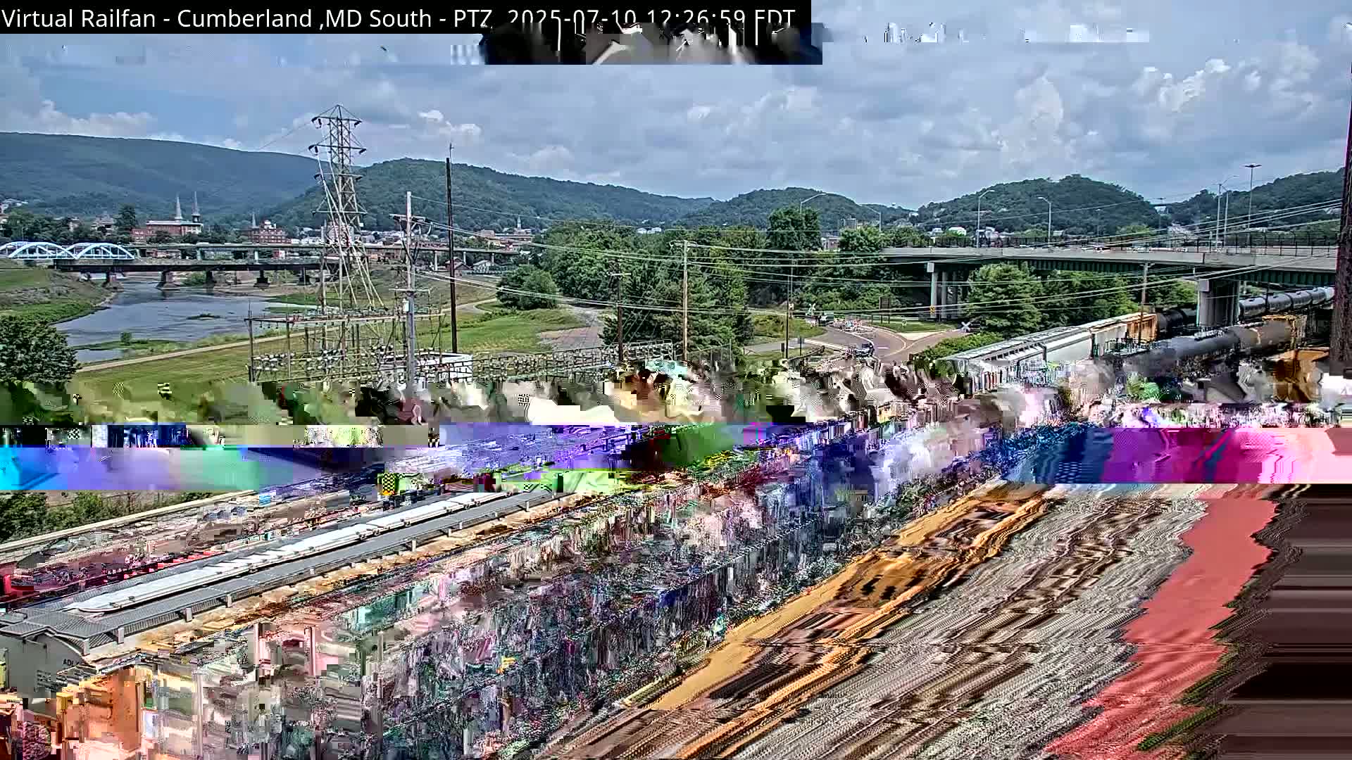 Cumberland City & , Cumberland Train Town  Live Cam - Cumberland, Allegany, Maryland, USA 