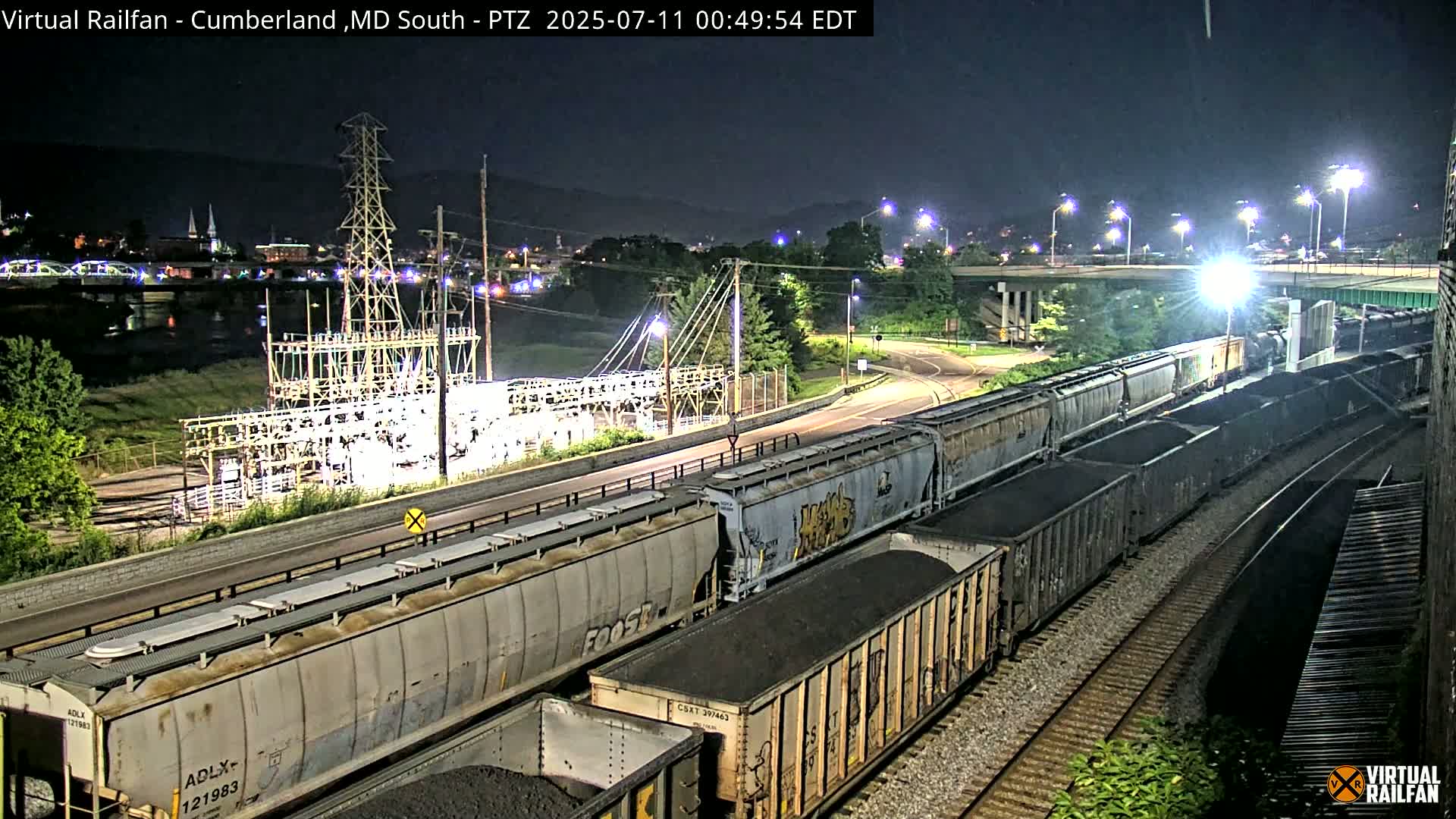 Cumberland City & , Cumberland Train Town  Live Cam - Cumberland, Allegany, Maryland, USA 