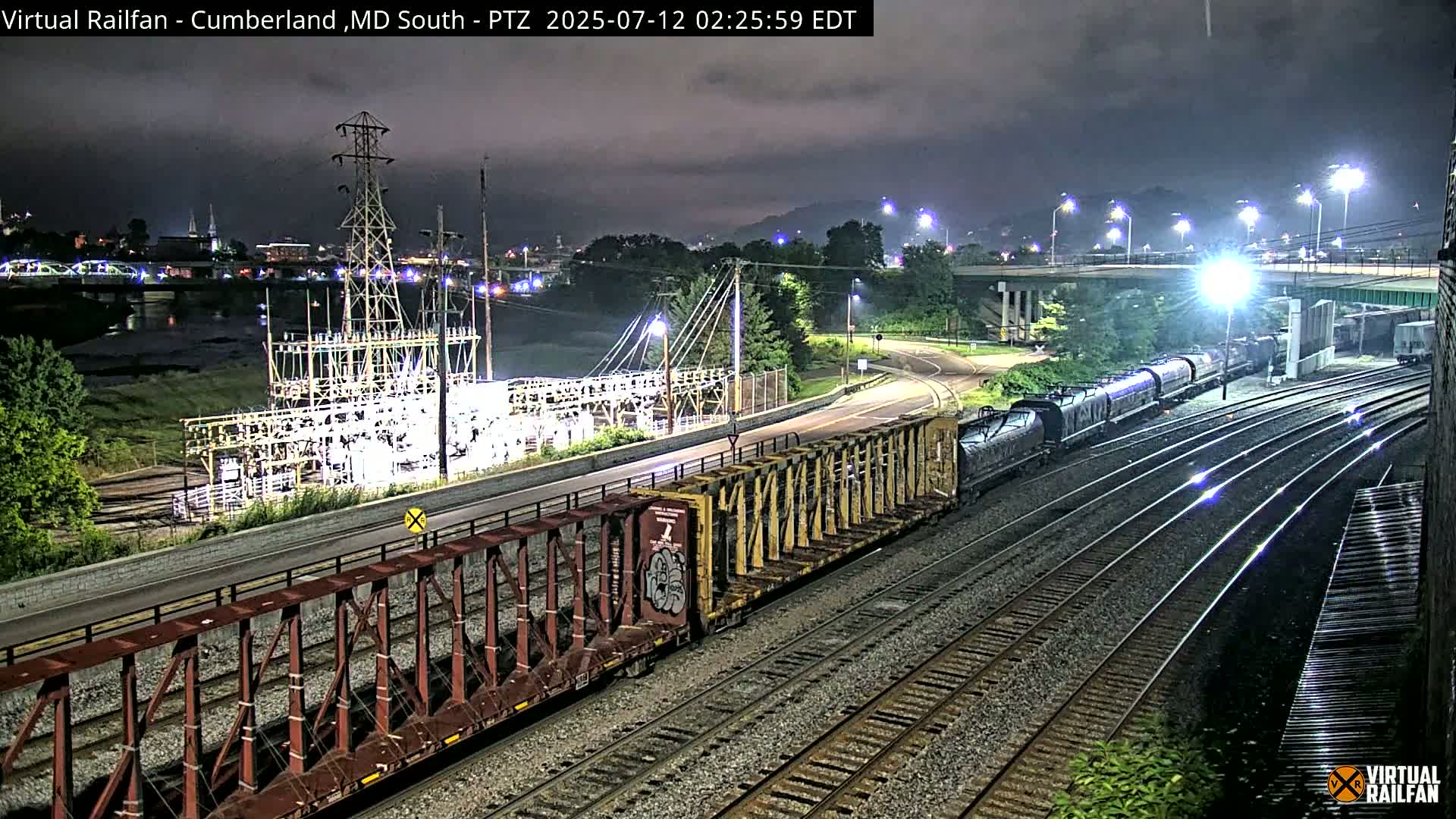 Cumberland City & , Cumberland Train Town  Live Cam - Cumberland, Allegany, Maryland, USA 