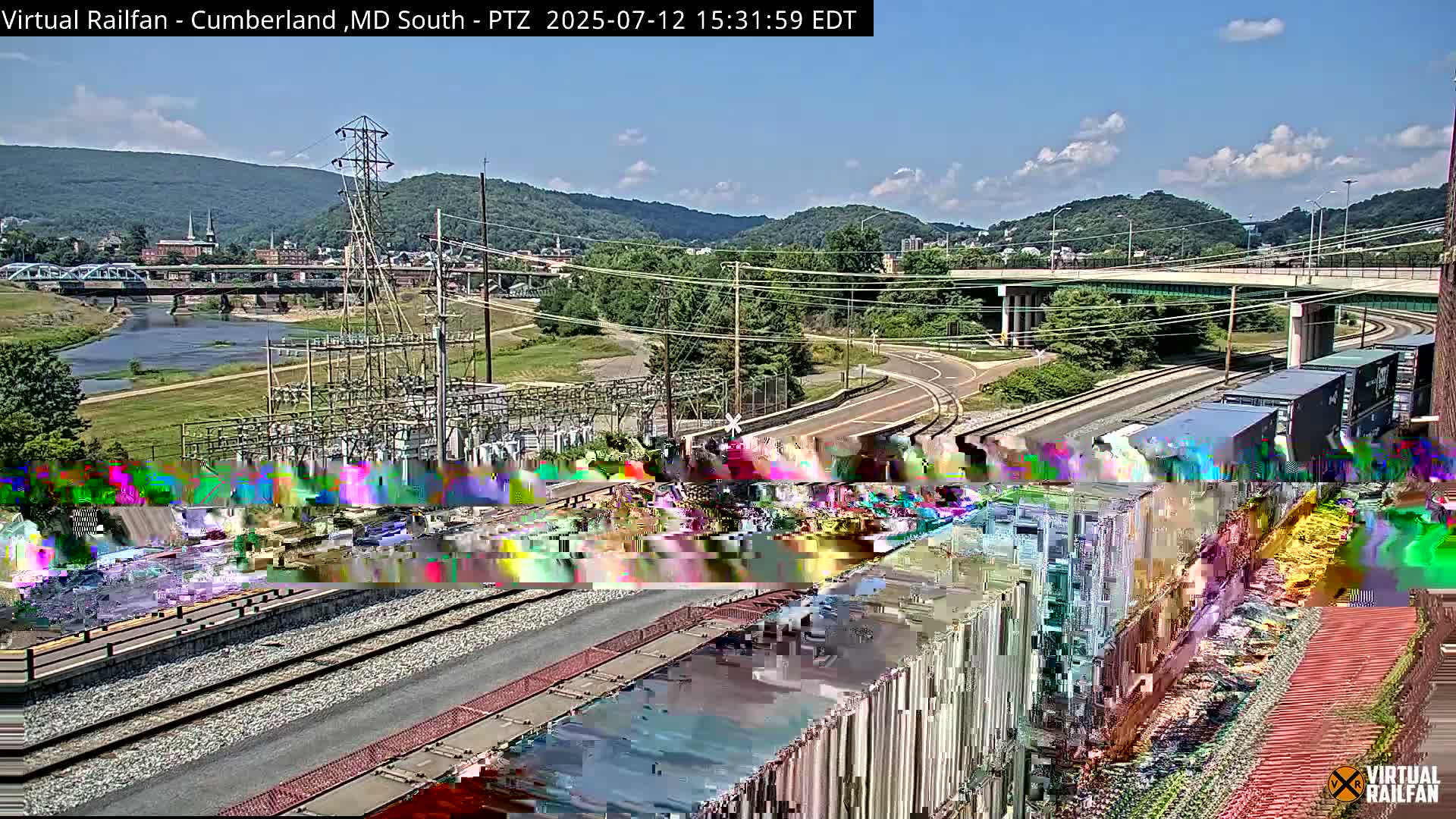 Cumberland City & , Cumberland Train Town  Live Cam - Cumberland, Allegany, Maryland, USA 