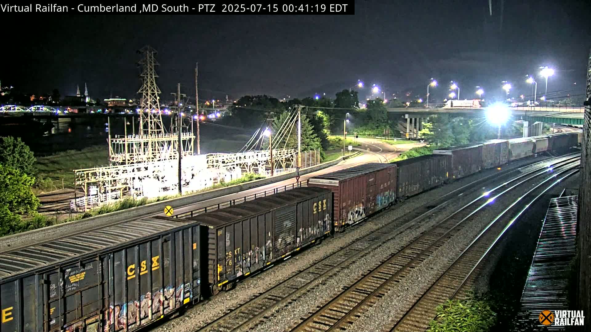 Cumberland City & , Cumberland Train Town  Live Cam - Cumberland, Allegany, Maryland, USA 