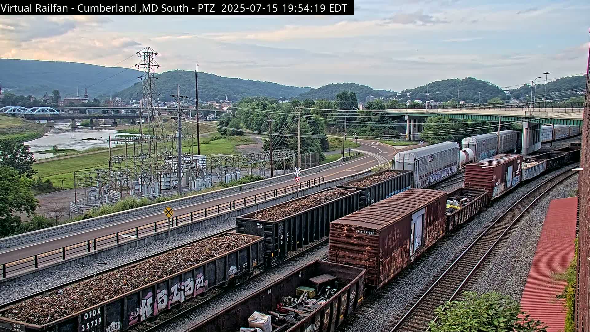 Cumberland City & , Cumberland Train Town  Live Cam - Cumberland, Allegany, Maryland, USA 