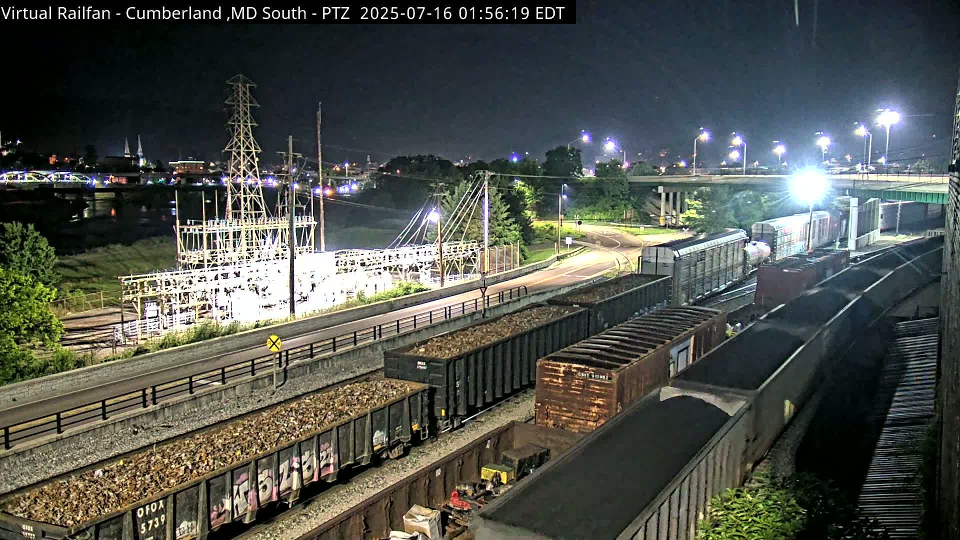 Cumberland City & , Cumberland Train Town  Live Cam - Cumberland, Allegany, Maryland, USA 