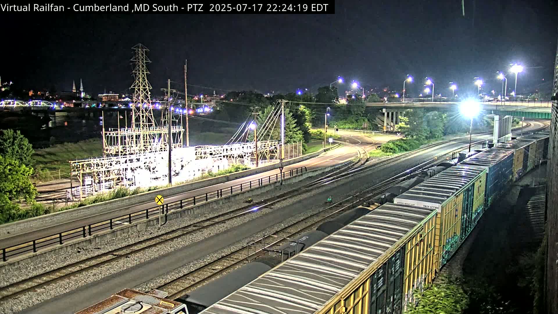 Cumberland City & , Cumberland Train Town  Live Cam - Cumberland, Allegany, Maryland, USA 