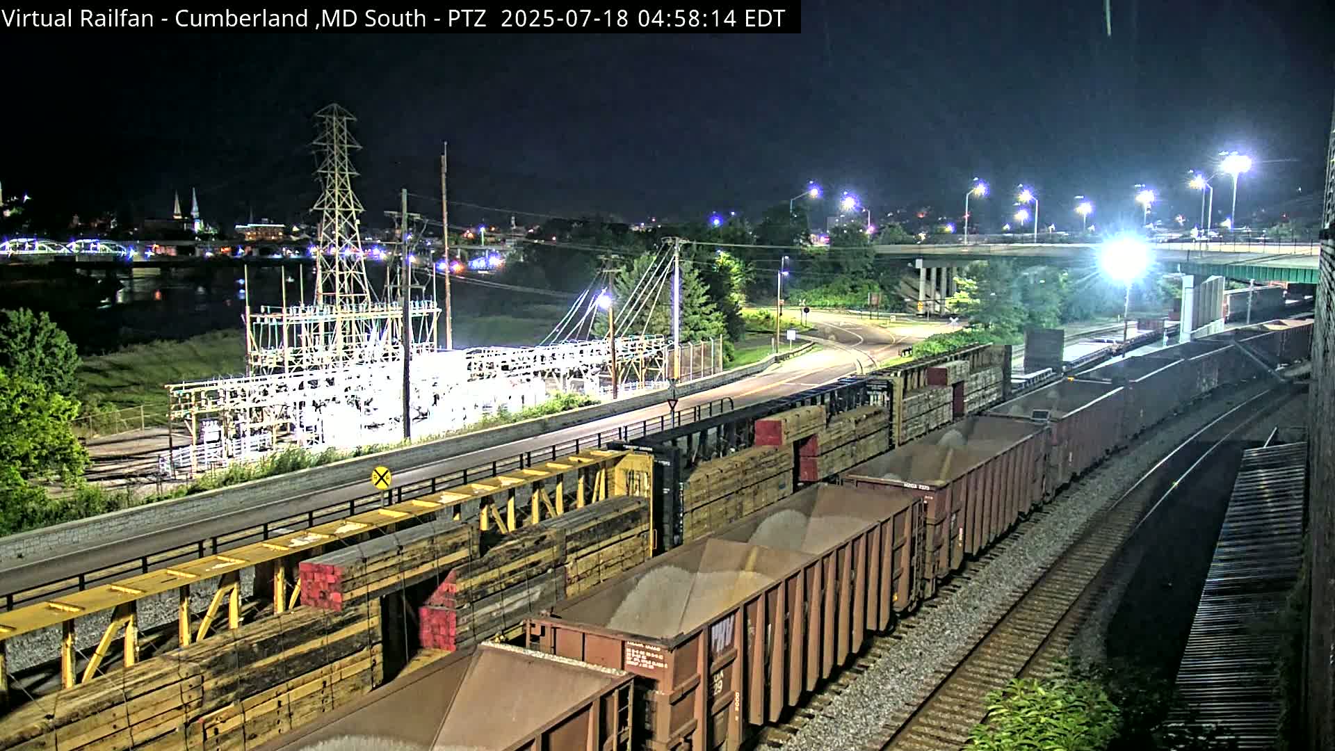 Cumberland City & , Cumberland Train Town  Live Cam - Cumberland, Allegany, Maryland, USA 