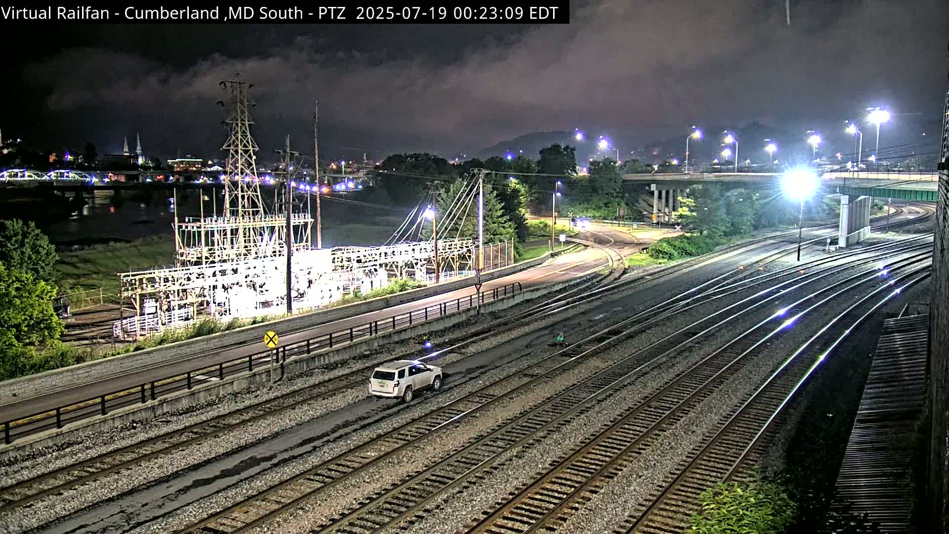 Cumberland City & , Cumberland Train Town  Live Cam - Cumberland, Allegany, Maryland, USA 