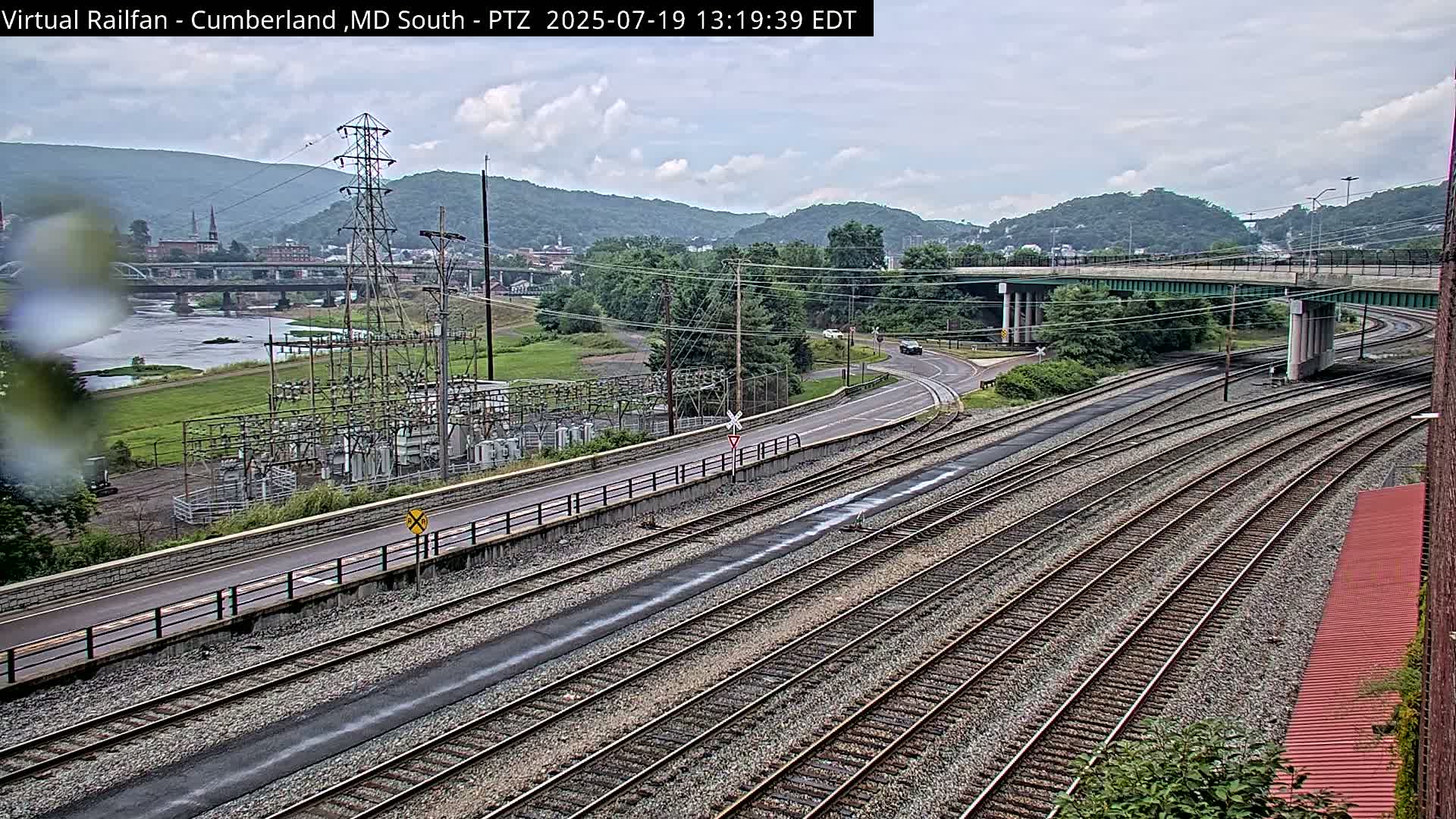 Cumberland City & , Cumberland Train Town  Live Cam - Cumberland, Allegany, Maryland, USA 