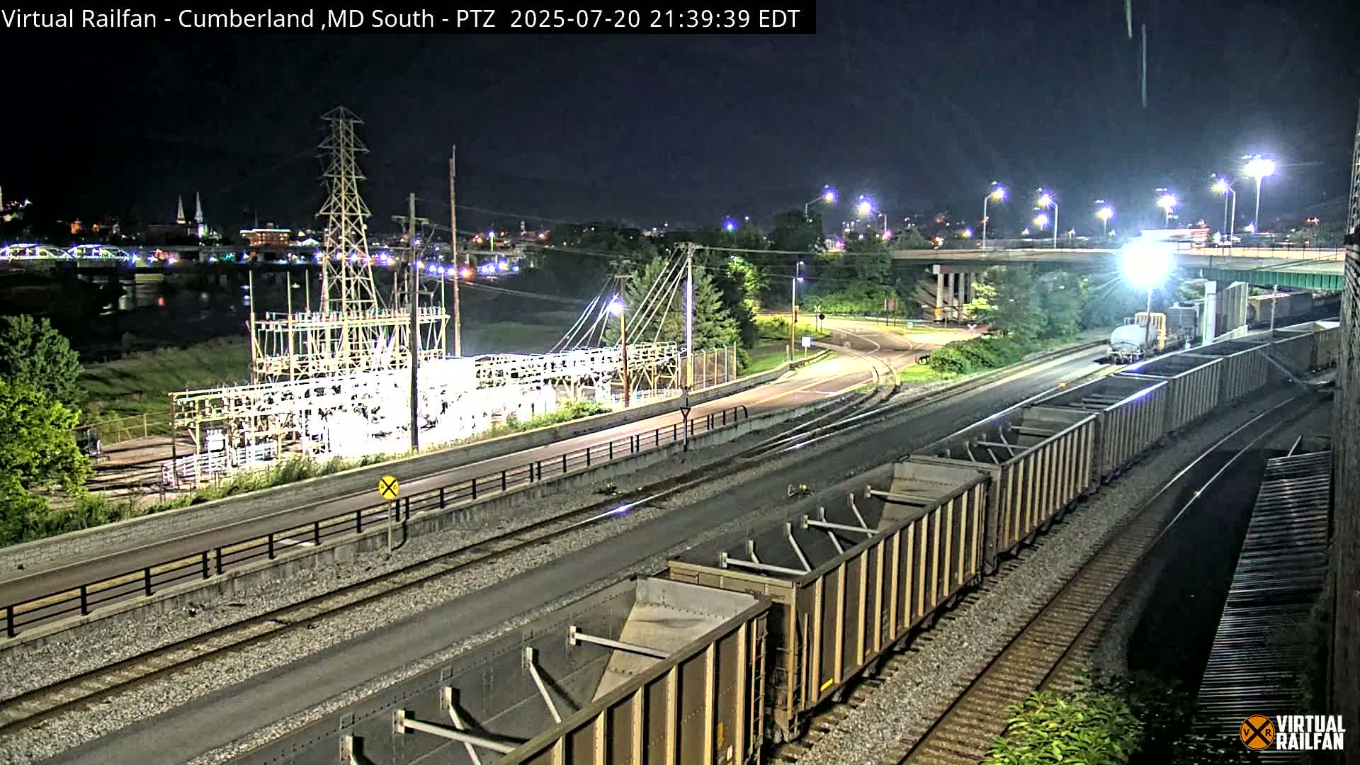Cumberland City & , Cumberland Train Town  Live Cam - Cumberland, Allegany, Maryland, USA 