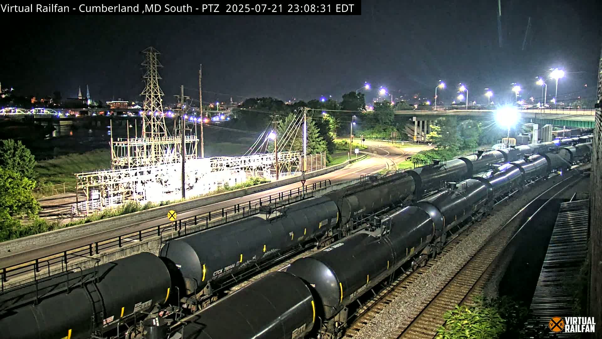 Cumberland City & , Cumberland Train Town  Live Cam - Cumberland, Allegany, Maryland, USA 